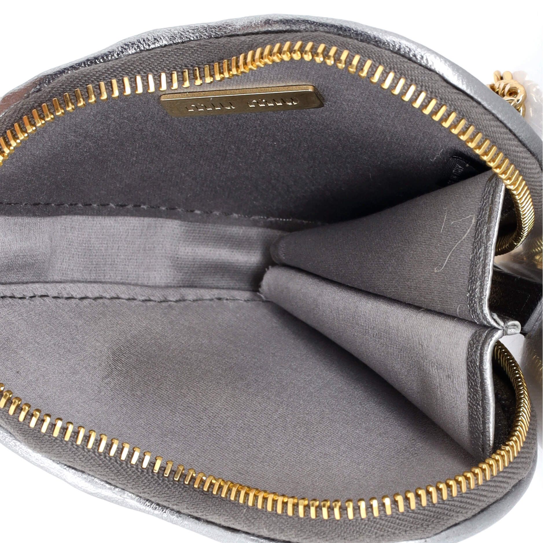 Miu Miu Heart Chain Coin Purse Size ONE SIZE - 5 Thumbnail