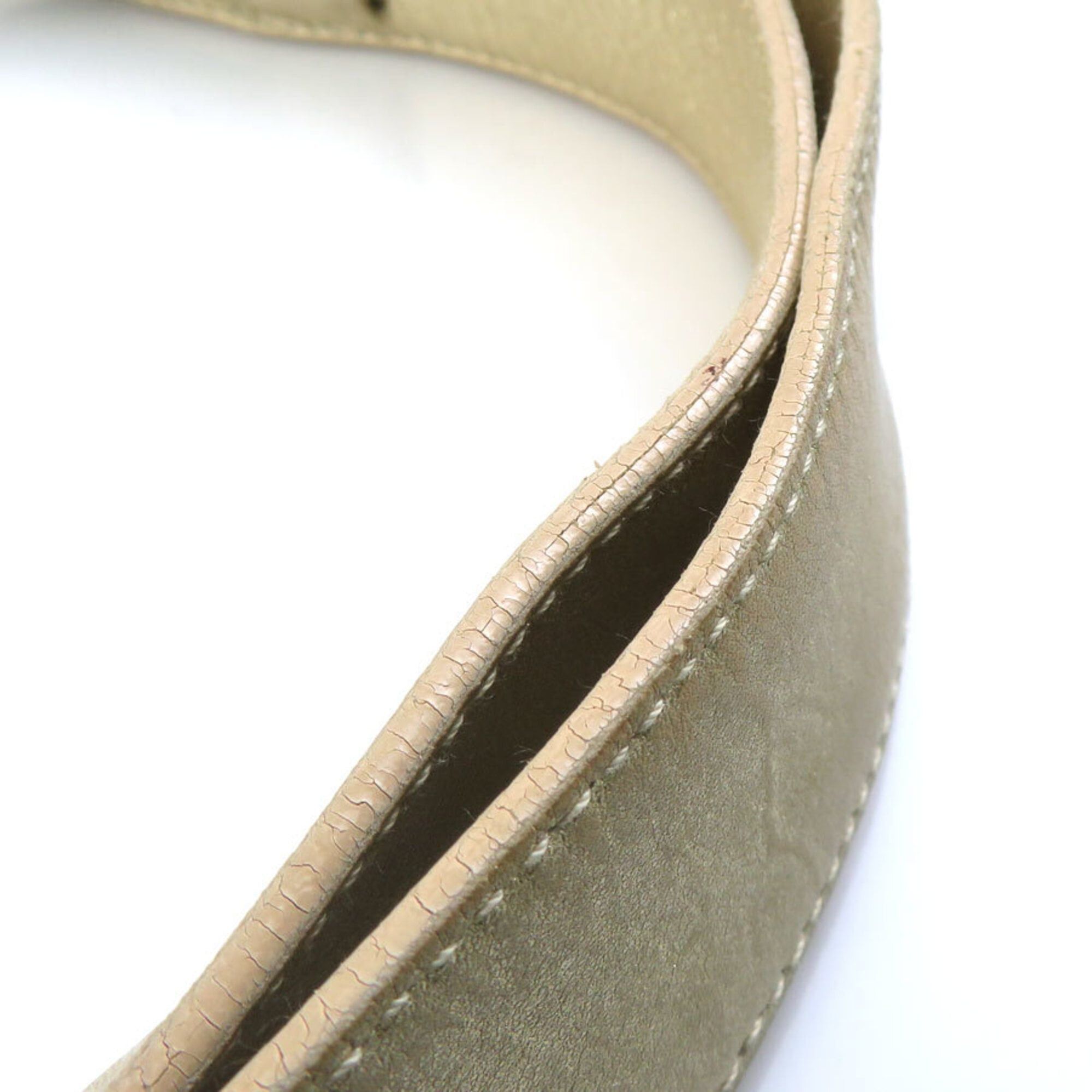Salvatore Ferragamo Salvatore Ferragamo shoulder bag, Gancini design, canvas and leather, light beige gold, women's, free shipping, e61701a Size ONE SIZE - 16 Thumbnail