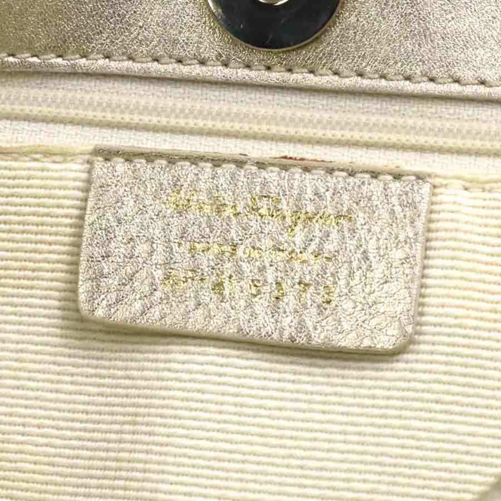 Salvatore Ferragamo Salvatore Ferragamo shoulder bag, Gancini design, canvas and leather, light beige gold, women's, free shipping, e61701a Size ONE SIZE - 17 Thumbnail