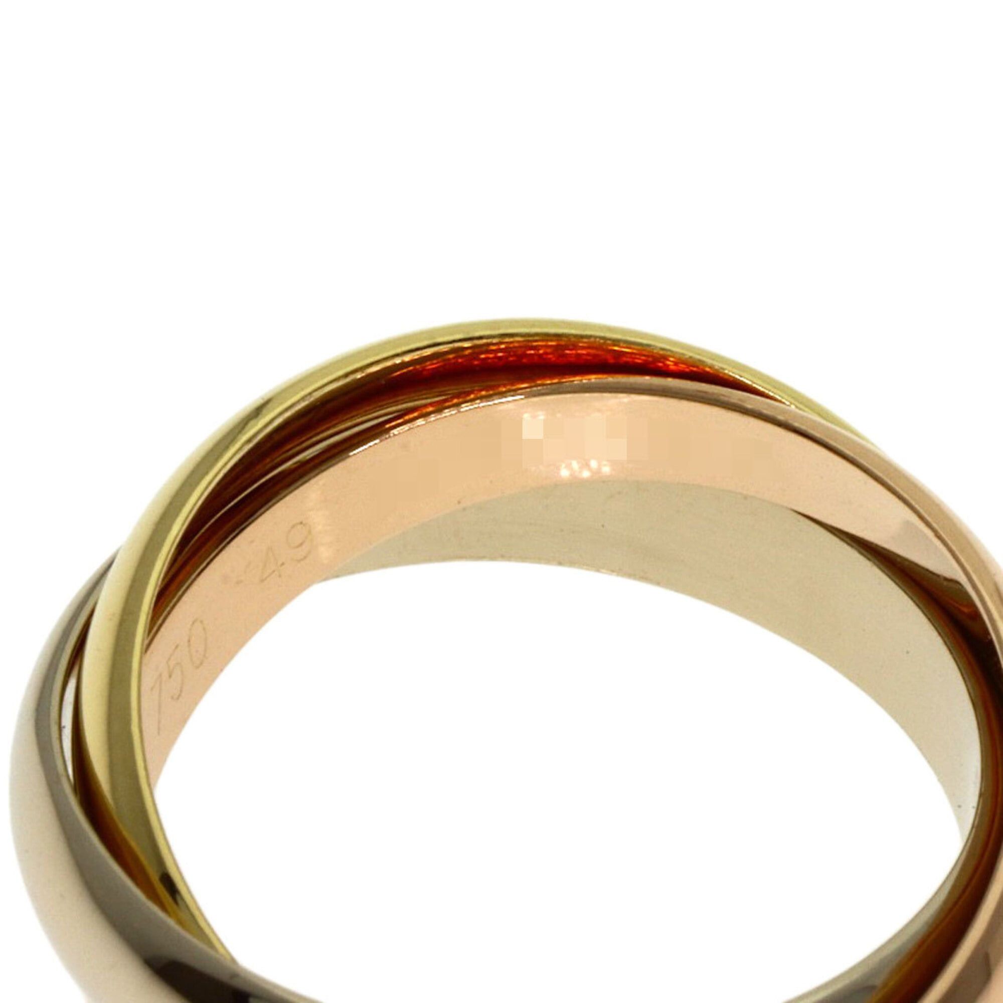 Cartier Cartier Trinity #49 Ring, 18K Yellow Gold/18K White Pink Gold, Women's, CARTIER Size ONE SIZE - 4 Thumbnail