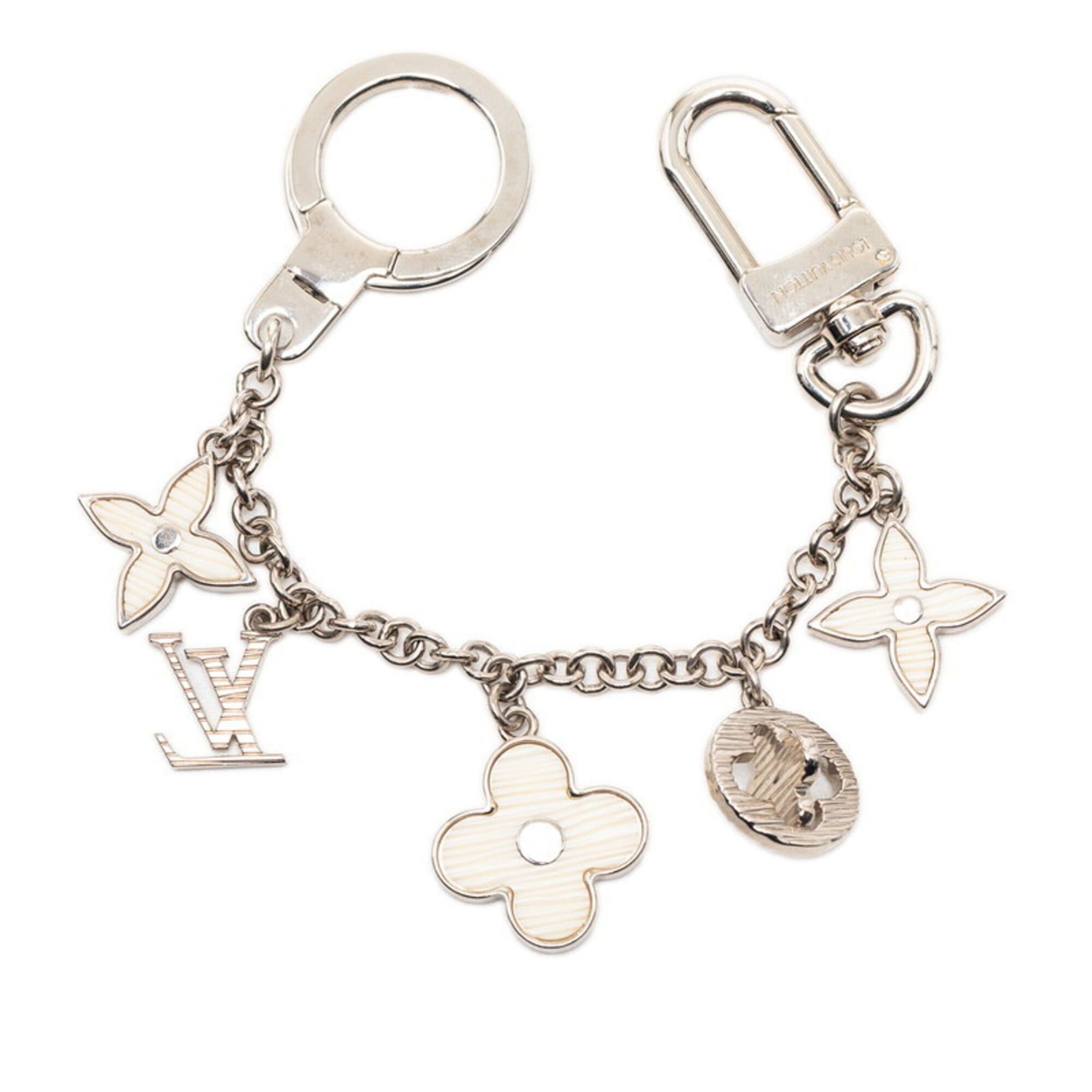 Louis Vuitton Louis Vuitton Bijou Sac Chaine Fleur de Epi Keychain Keyring Charm M65110 Silver White Metal Women's LOUIS VUITTON Size ONE SIZE - 2 Thumbnail