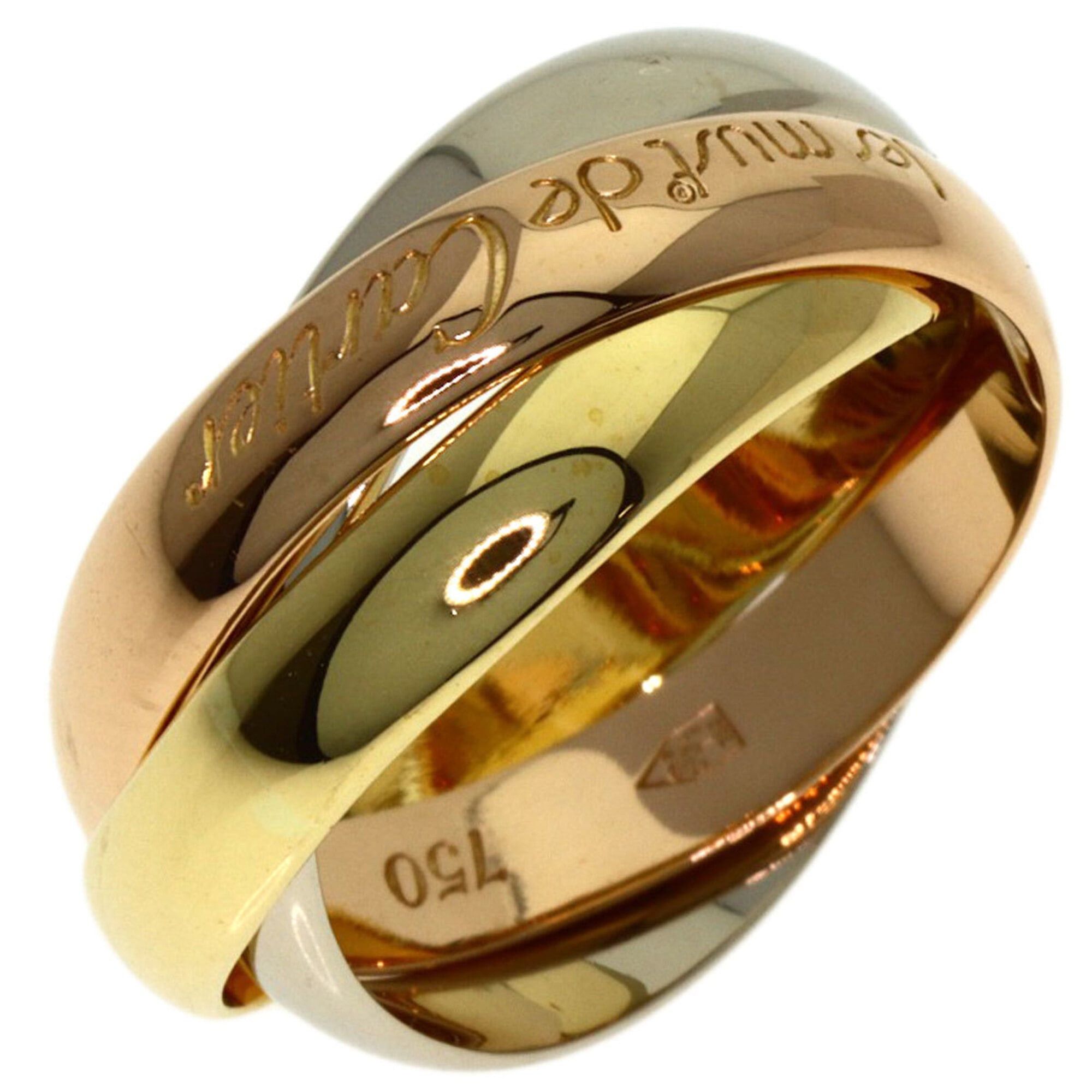 Cartier Cartier Trinity #48 Ring, 18K Yellow Gold/18K White Pink Gold, Women's, CARTIER Size ONE SIZE - 2 Thumbnail