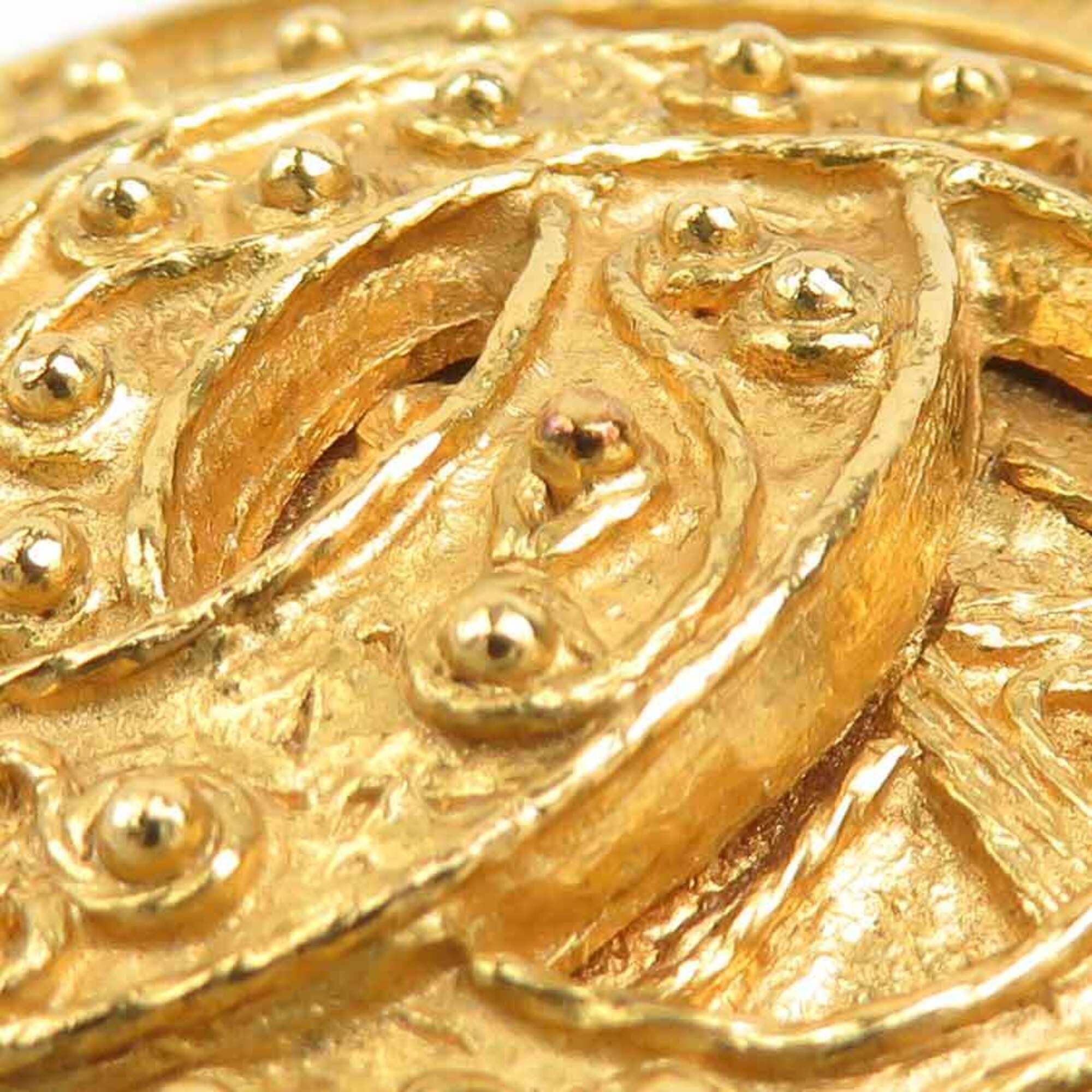 Chanel Chanel brooch, Coco Mark, metal, gold, women's, free shipping, e61706a Size ONE SIZE - 7 Thumbnail