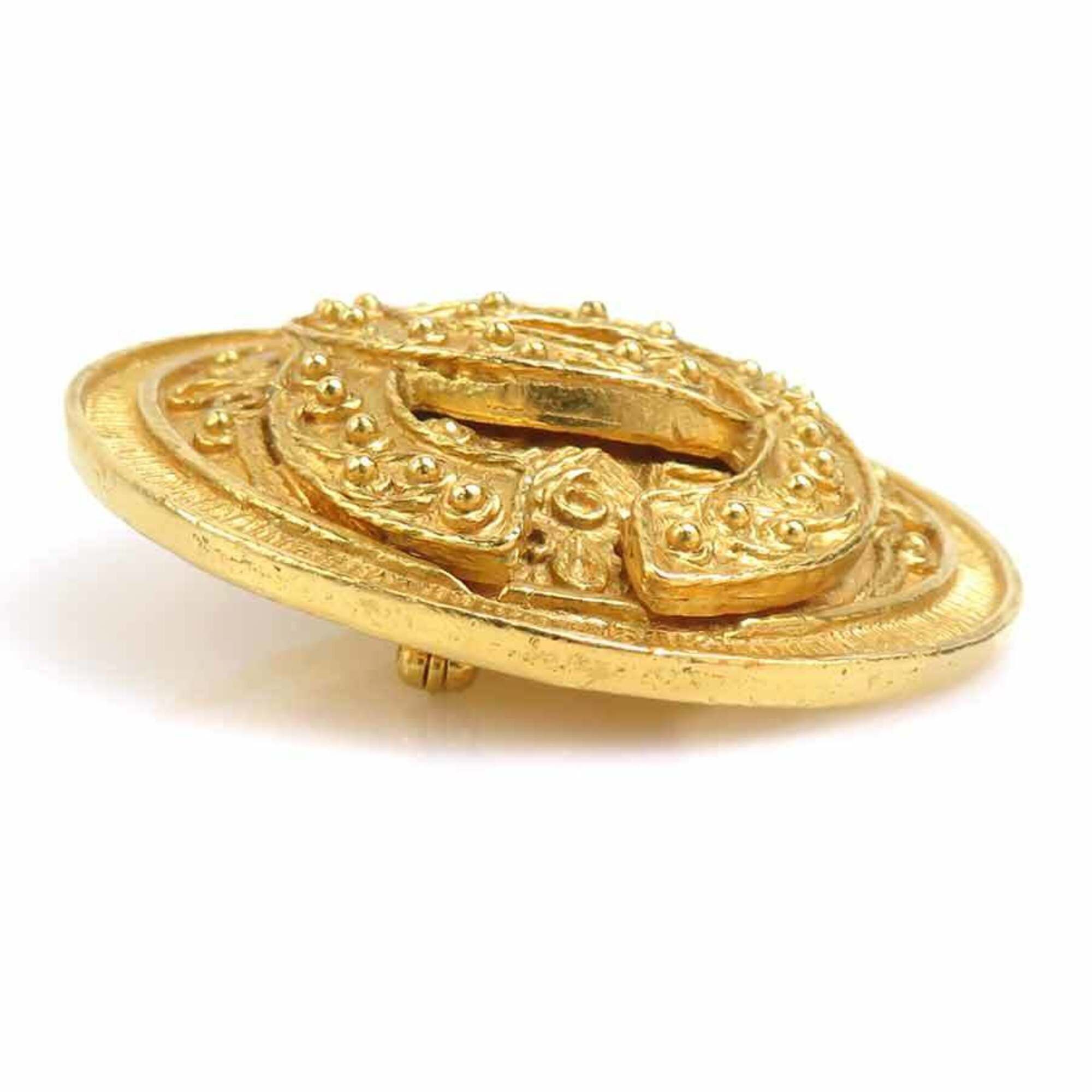 Chanel Chanel brooch, Coco Mark, metal, gold, women's, free shipping, e61706a Size ONE SIZE - 3 Thumbnail