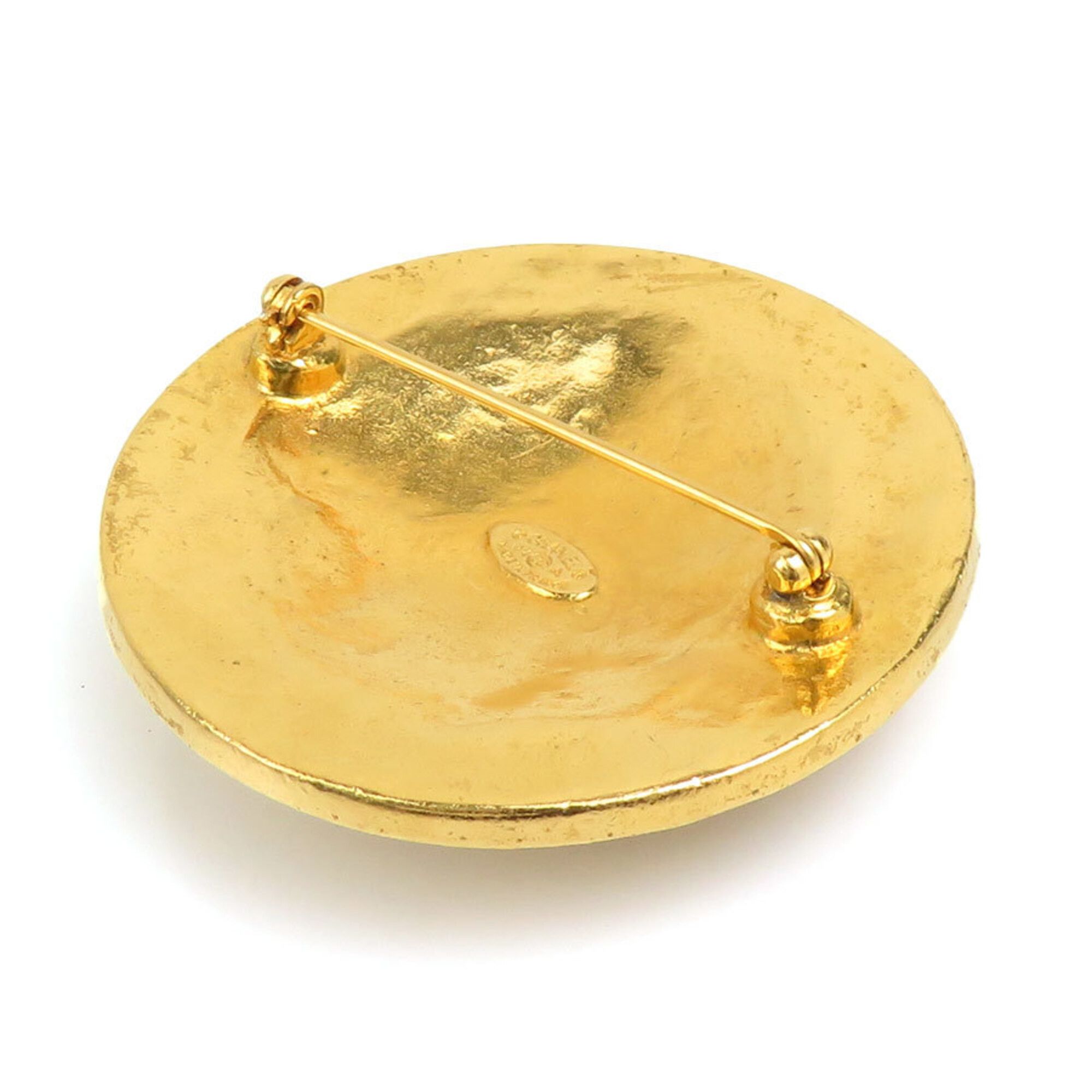 Chanel Chanel brooch, Coco Mark, metal, gold, women's, free shipping, e61706a Size ONE SIZE - 4 Thumbnail