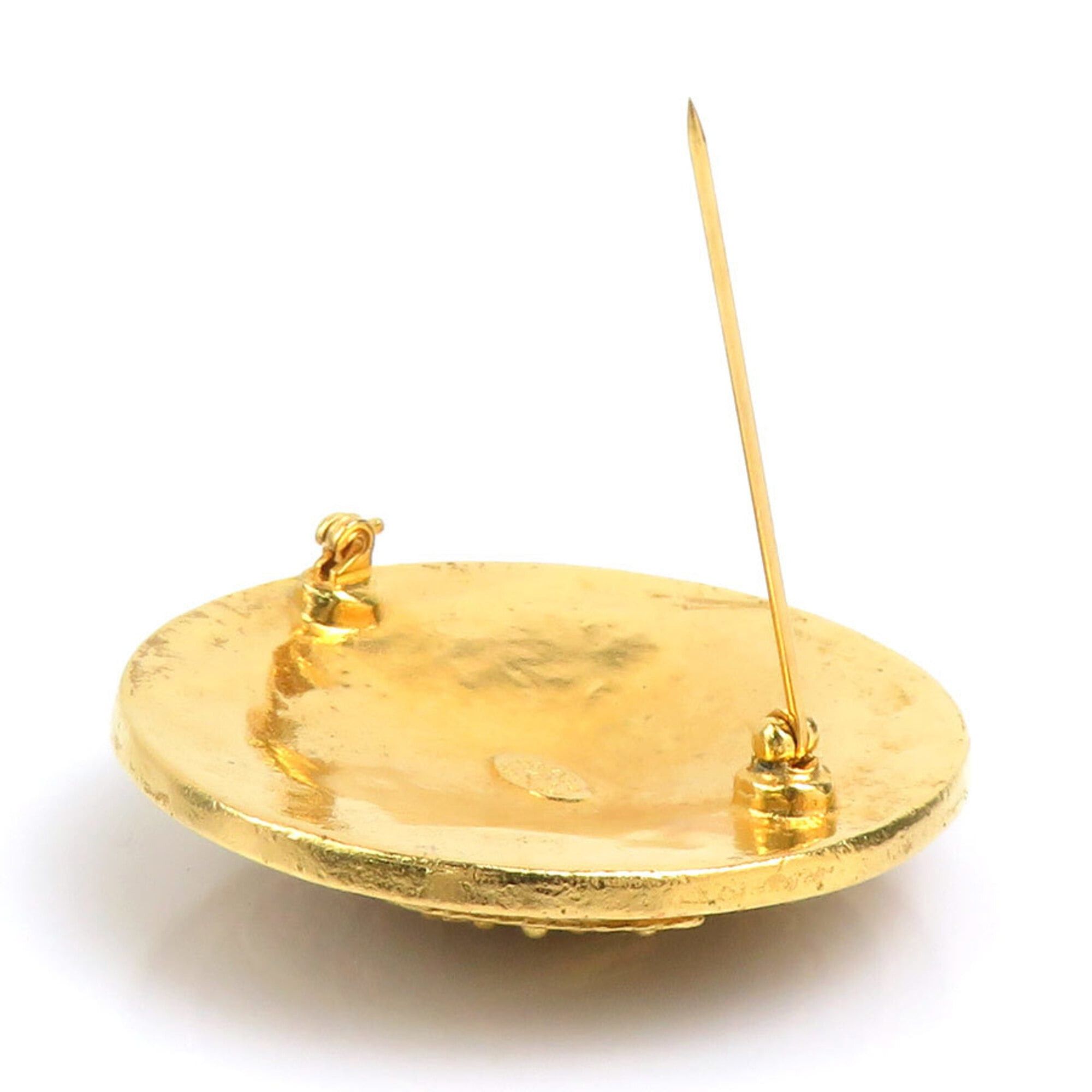 Chanel Chanel brooch, Coco Mark, metal, gold, women's, free shipping, e61706a Size ONE SIZE - 6 Thumbnail