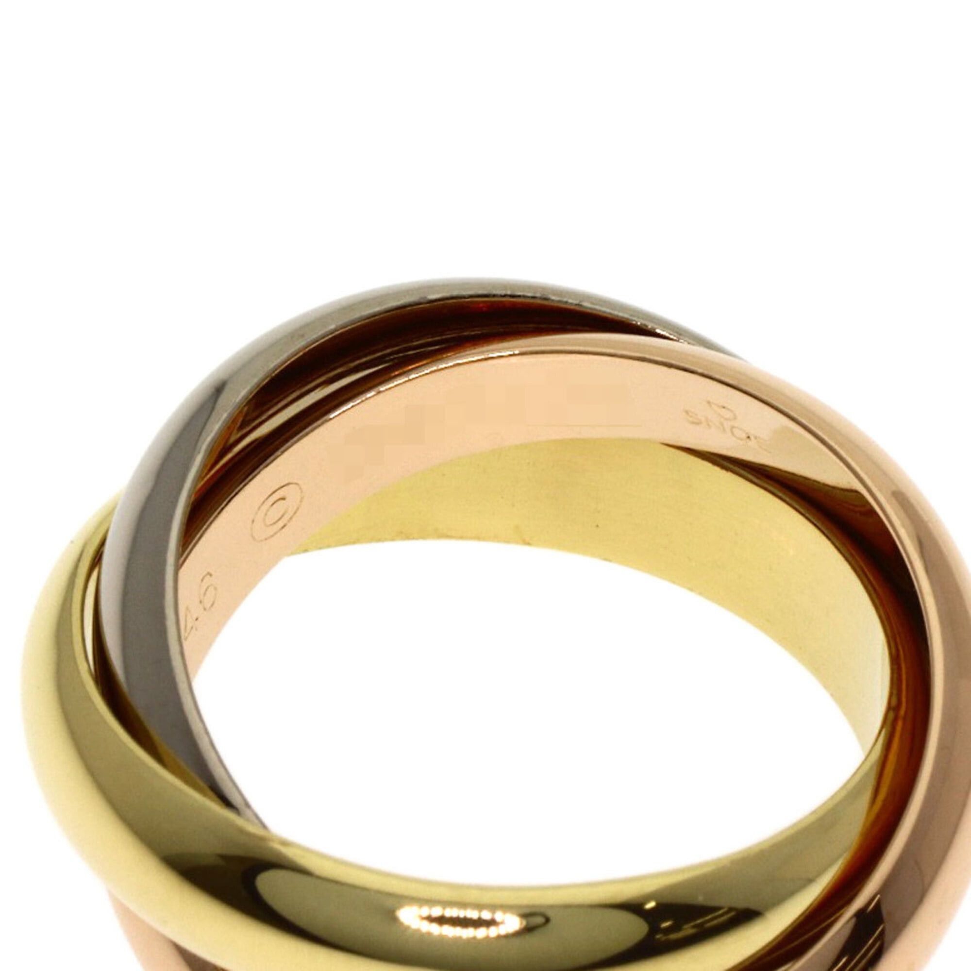 Cartier Cartier Trinity MM #46 Ring, 18K Yellow Gold/18K White Pink Gold, Women's, CARTIER Size ONE SIZE - 4 Thumbnail