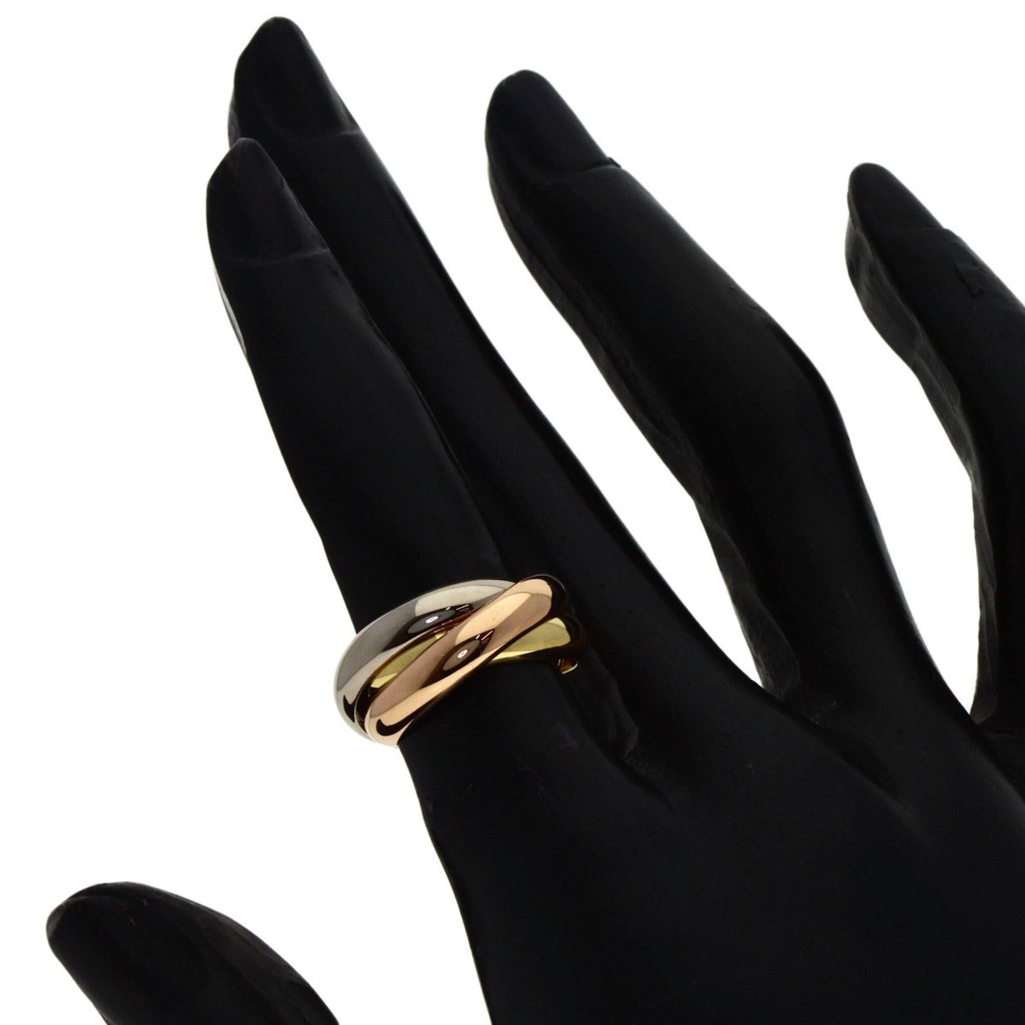 Cartier Cartier Trinity MM #46 Ring, 18K Yellow Gold/18K White Pink Gold, Women's, CARTIER Size ONE SIZE - 5 Thumbnail