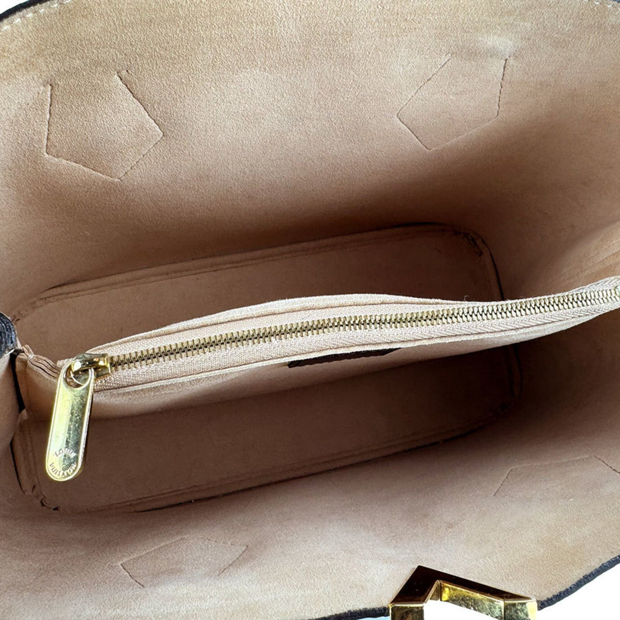 Louis Vuitton Louis Vuitton Damier Kensington Handbag, Canvas, Brown Gold, Women's, N41435, Free Shipping, z9189 Size ONE SIZE - 5 Thumbnail