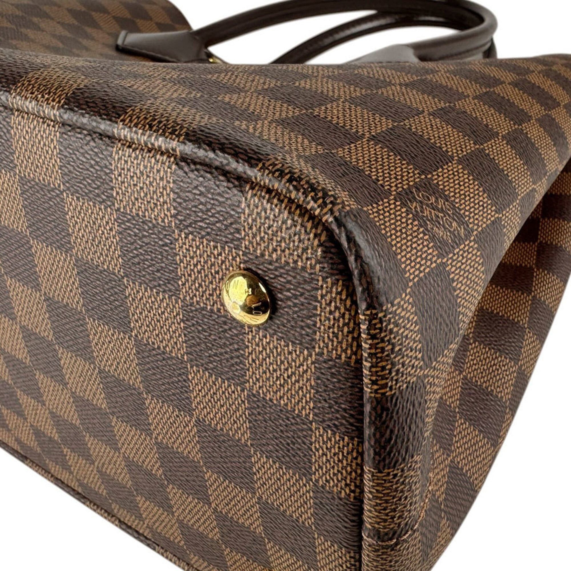 Louis Vuitton Louis Vuitton Damier Kensington Handbag, Canvas, Brown Gold, Women's, N41435, Free Shipping, z9189 Size ONE SIZE - 9 Thumbnail