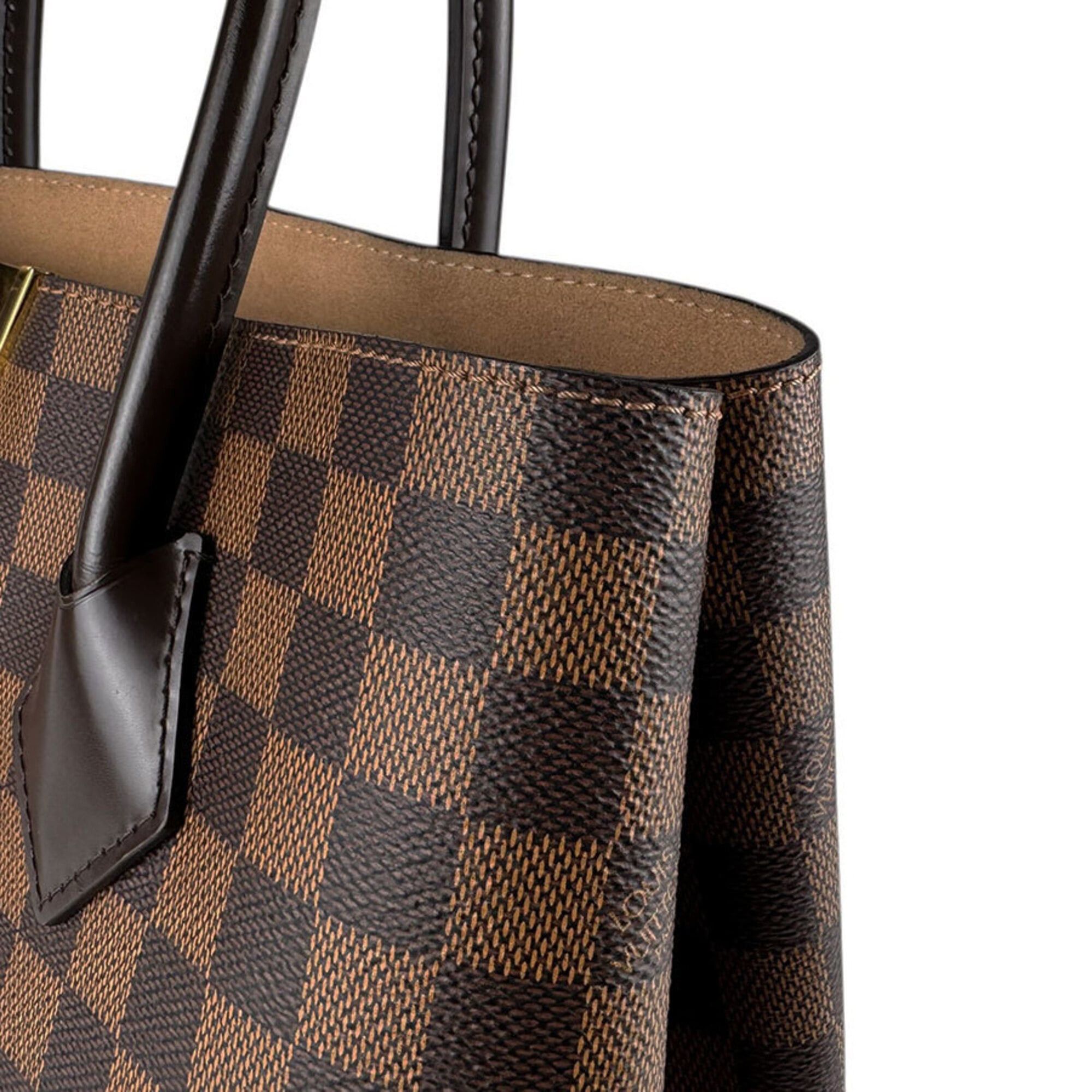 Louis Vuitton Louis Vuitton Damier Kensington Handbag, Canvas, Brown Gold, Women's, N41435, Free Shipping, z9189 Size ONE SIZE - 6 Thumbnail