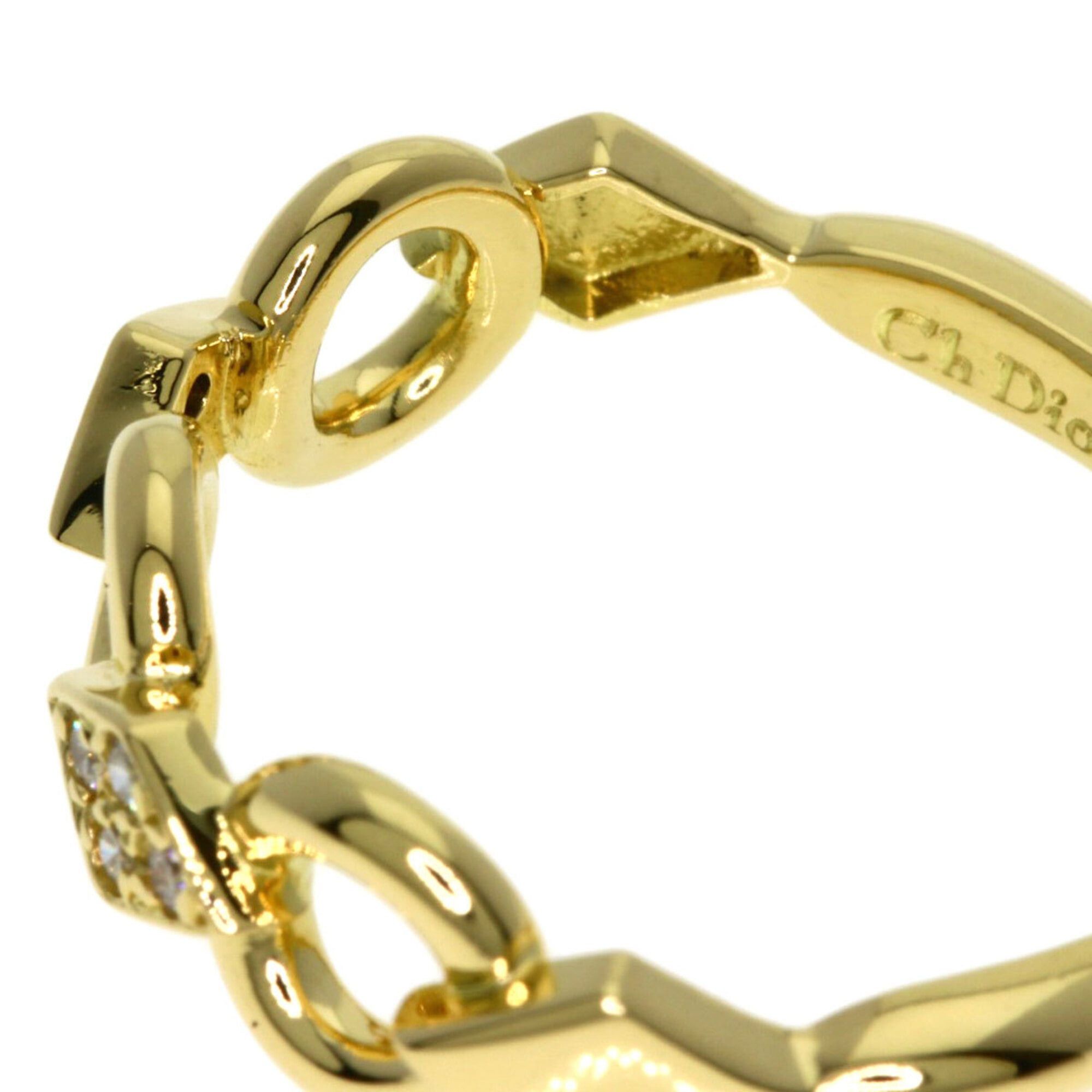 Dior Christian Dior Dior Diamond Ring, 18K Yellow Gold, Women's Size ONE SIZE - 9 Thumbnail