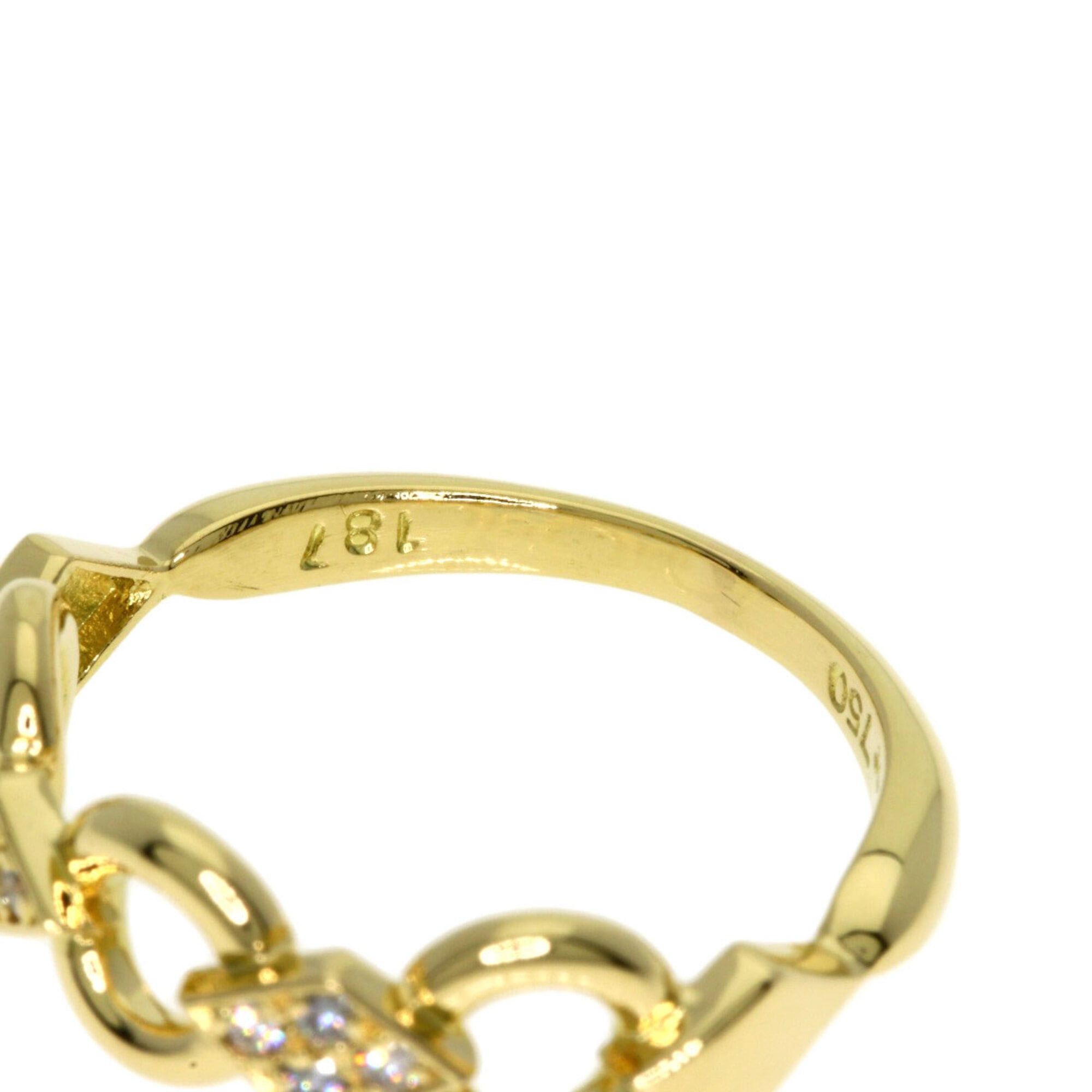 Dior Christian Dior Dior Diamond Ring, 18K Yellow Gold, Women's Size ONE SIZE - 8 Thumbnail