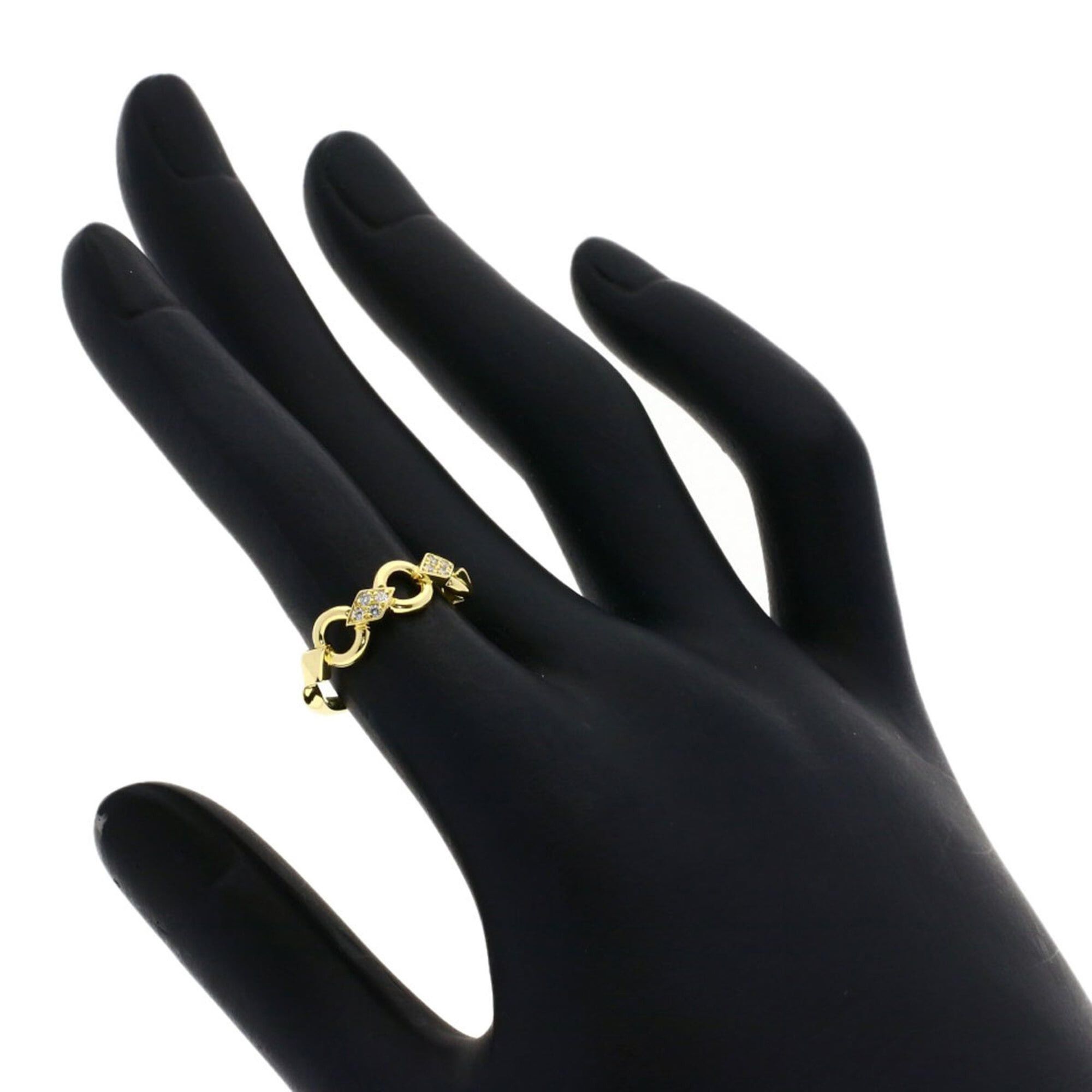Dior Christian Dior Dior Diamond Ring, 18K Yellow Gold, Women's Size ONE SIZE - 7 Thumbnail
