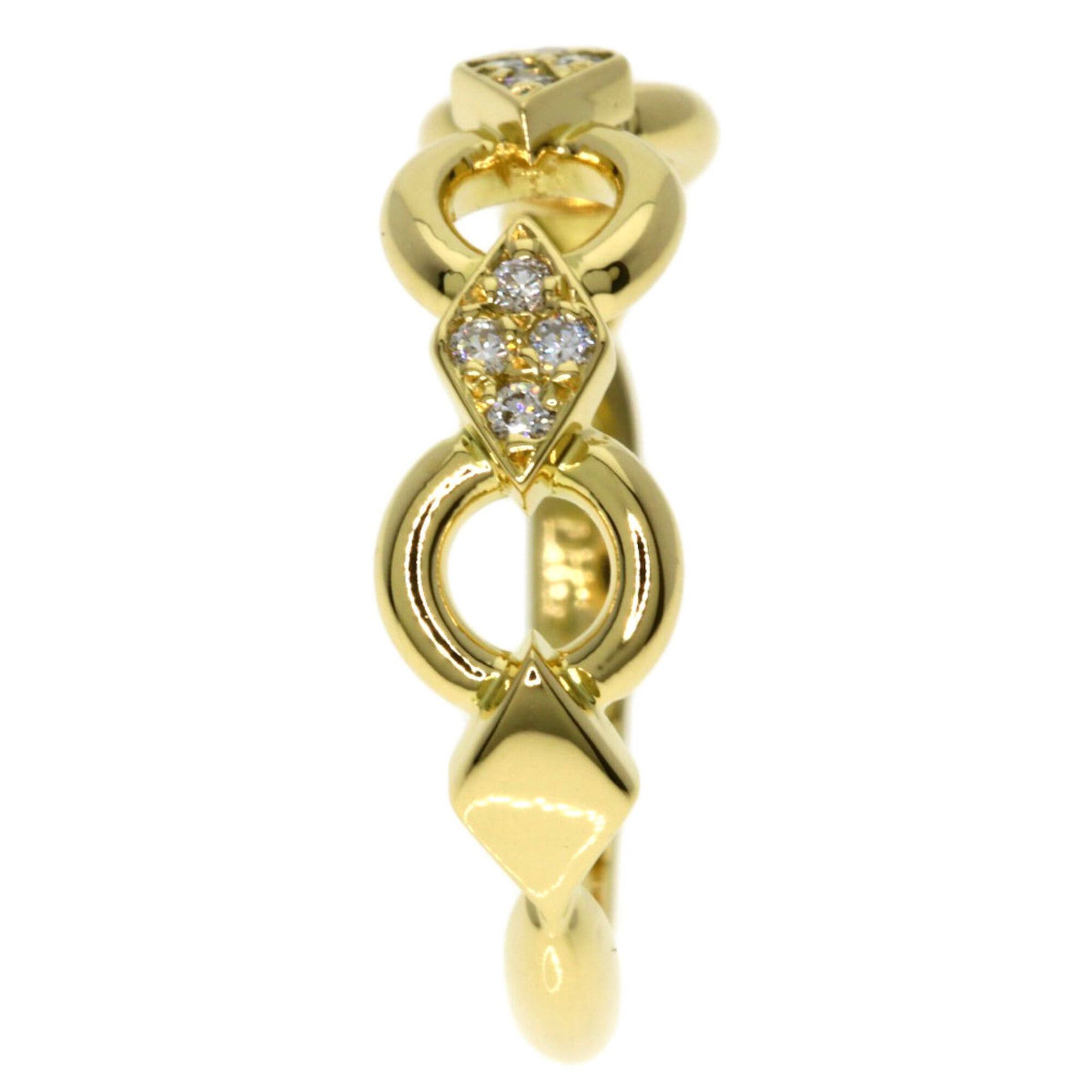 Dior Christian Dior Dior Diamond Ring, 18K Yellow Gold, Women's Size ONE SIZE - 3 Thumbnail