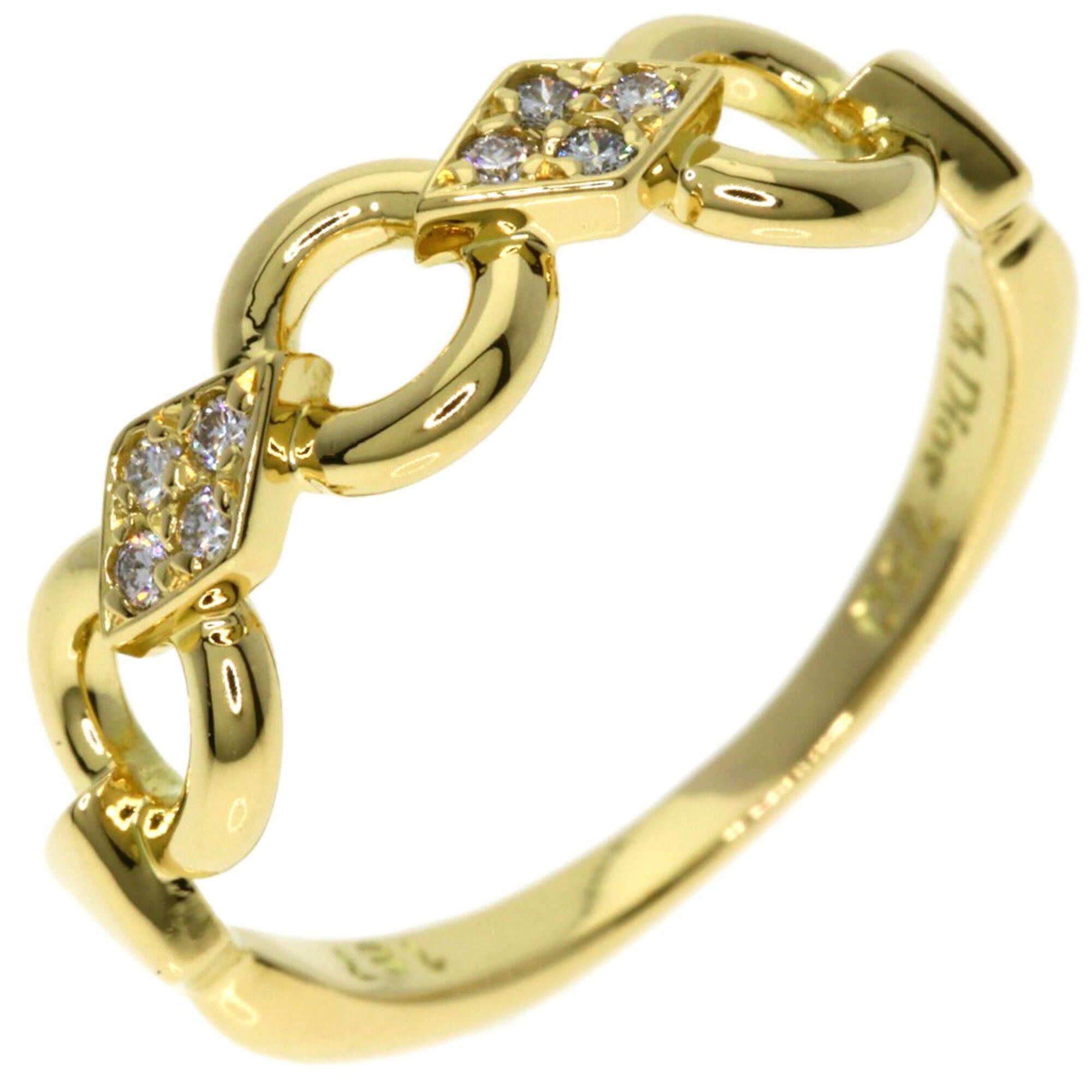 Dior Christian Dior Dior Diamond Ring, 18K Yellow Gold, Women's Size ONE SIZE - 2 Thumbnail