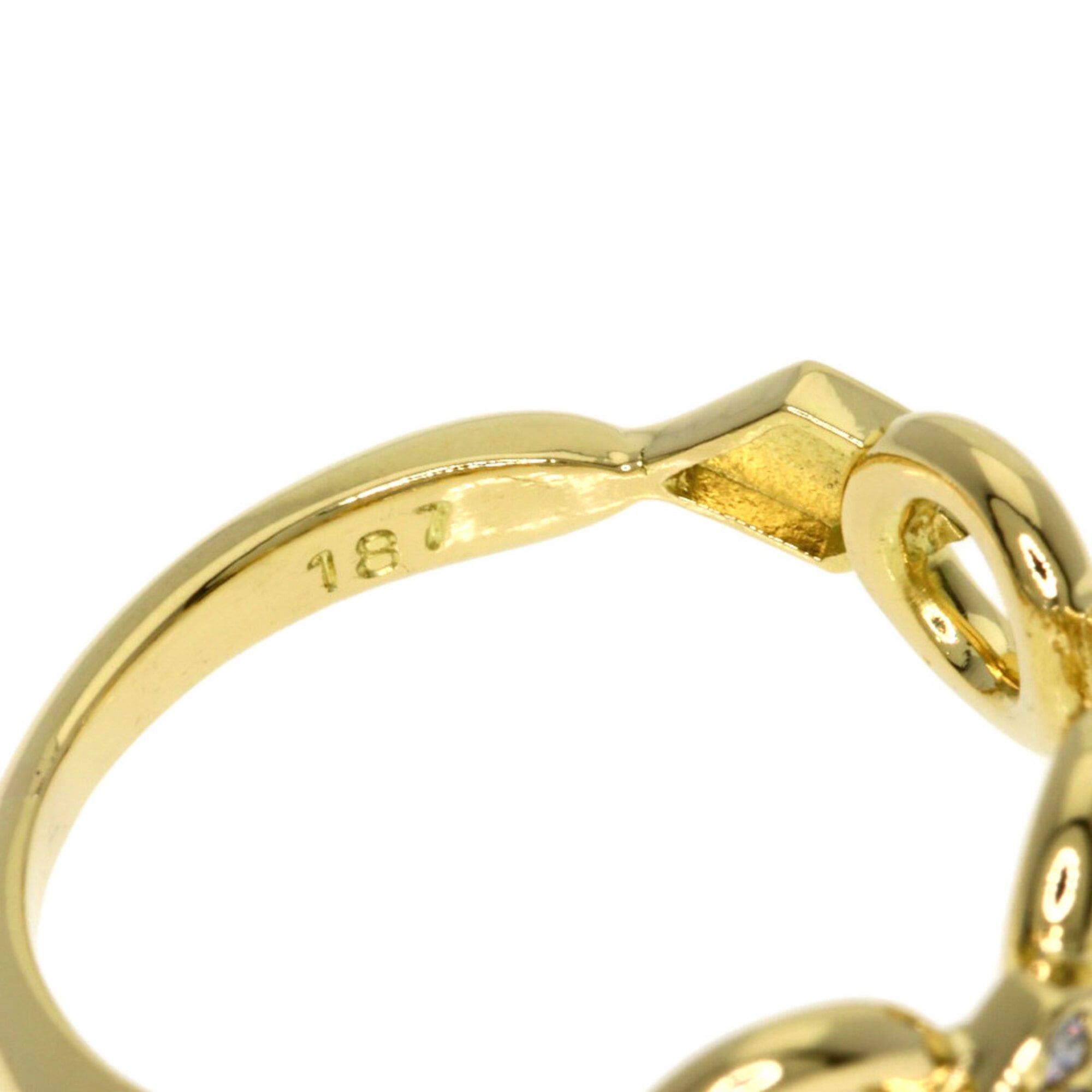 Dior Christian Dior Dior Diamond Ring, 18K Yellow Gold, Women's Size ONE SIZE - 5 Thumbnail