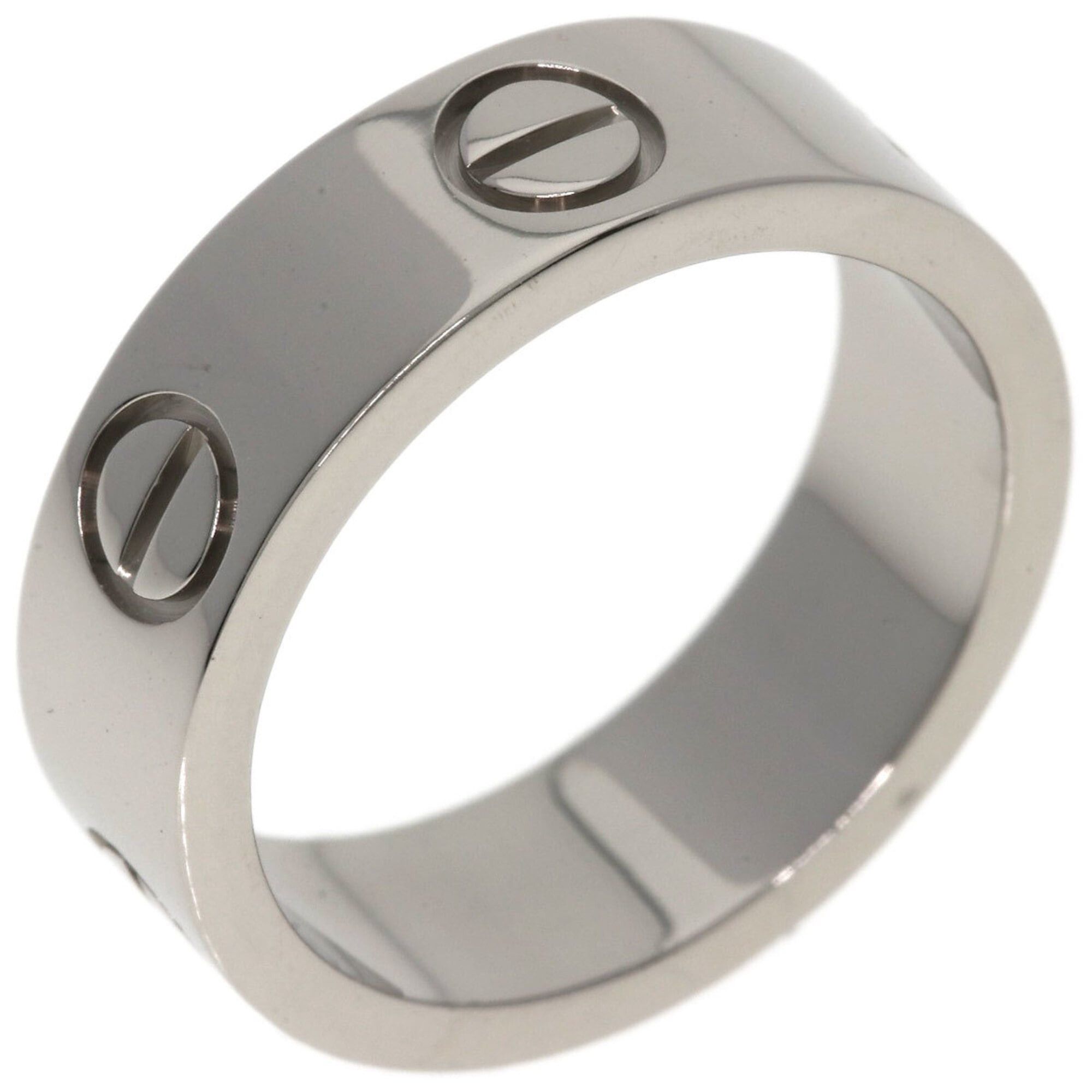 Cartier Cartier Love Ring #49, 18K White Gold, Women's Ring, CARTIER Size ONE SIZE - 2 Thumbnail
