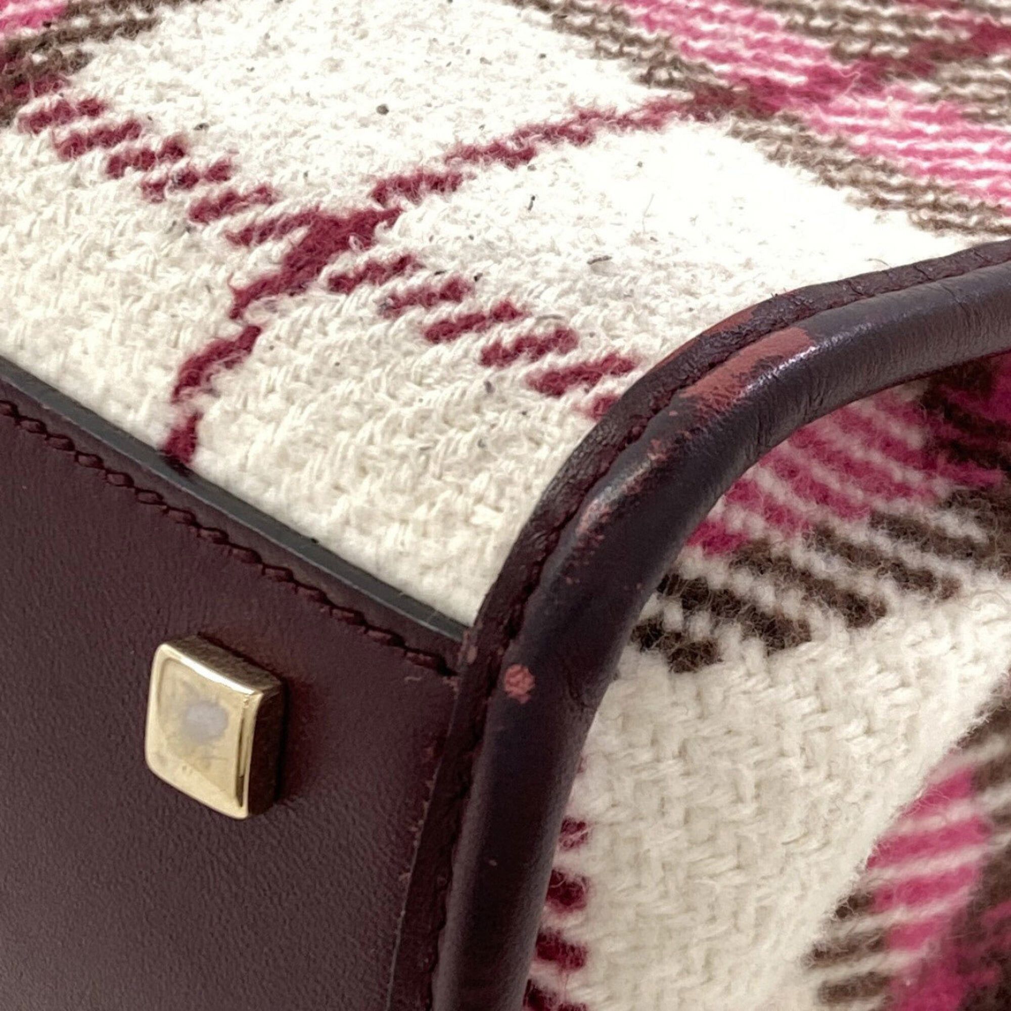 Jimmy Choo Jimmy Choo Varenne 2-Way Handbag, Wool/Leather, Women's Size ONE SIZE - 23 Thumbnail