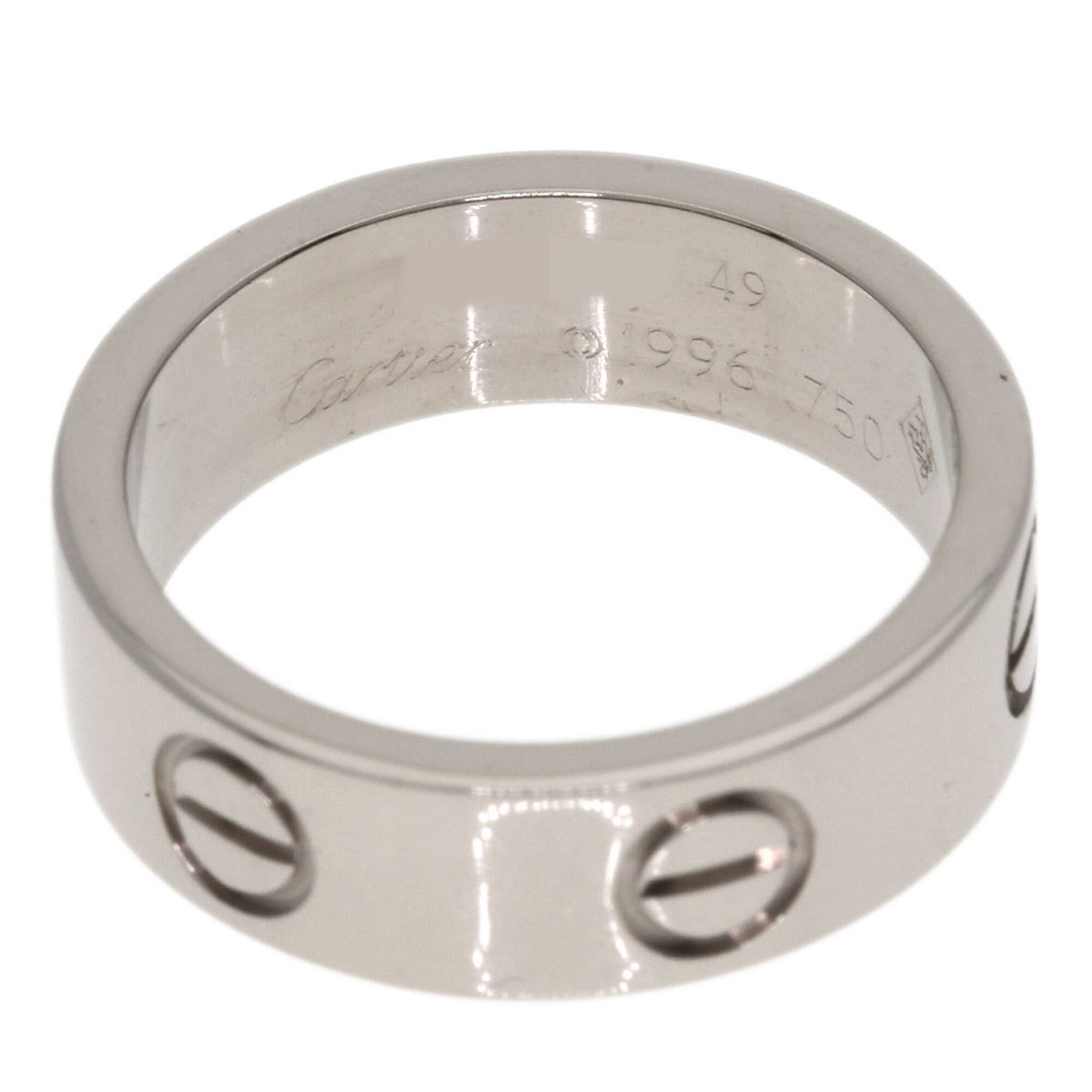 Cartier Cartier Love Ring #49, 18K White Gold, Women's Ring, CARTIER Size ONE SIZE - 4 Thumbnail