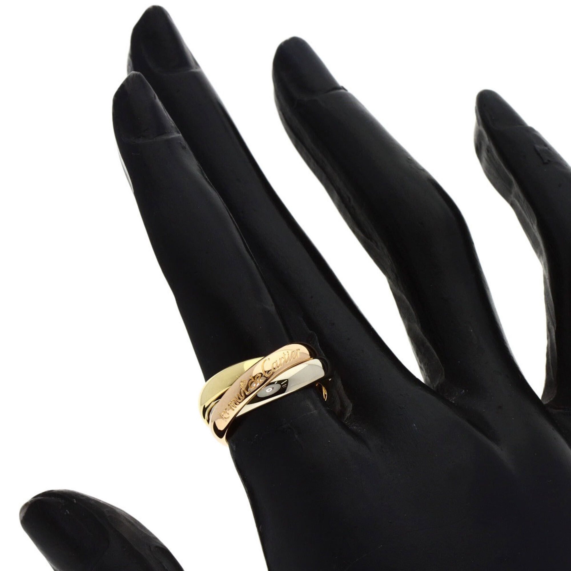 Cartier Cartier Trinity #48 Ring, 18K Yellow Gold/18K White Pink Gold, Women's, CARTIER Size ONE SIZE - 5 Thumbnail