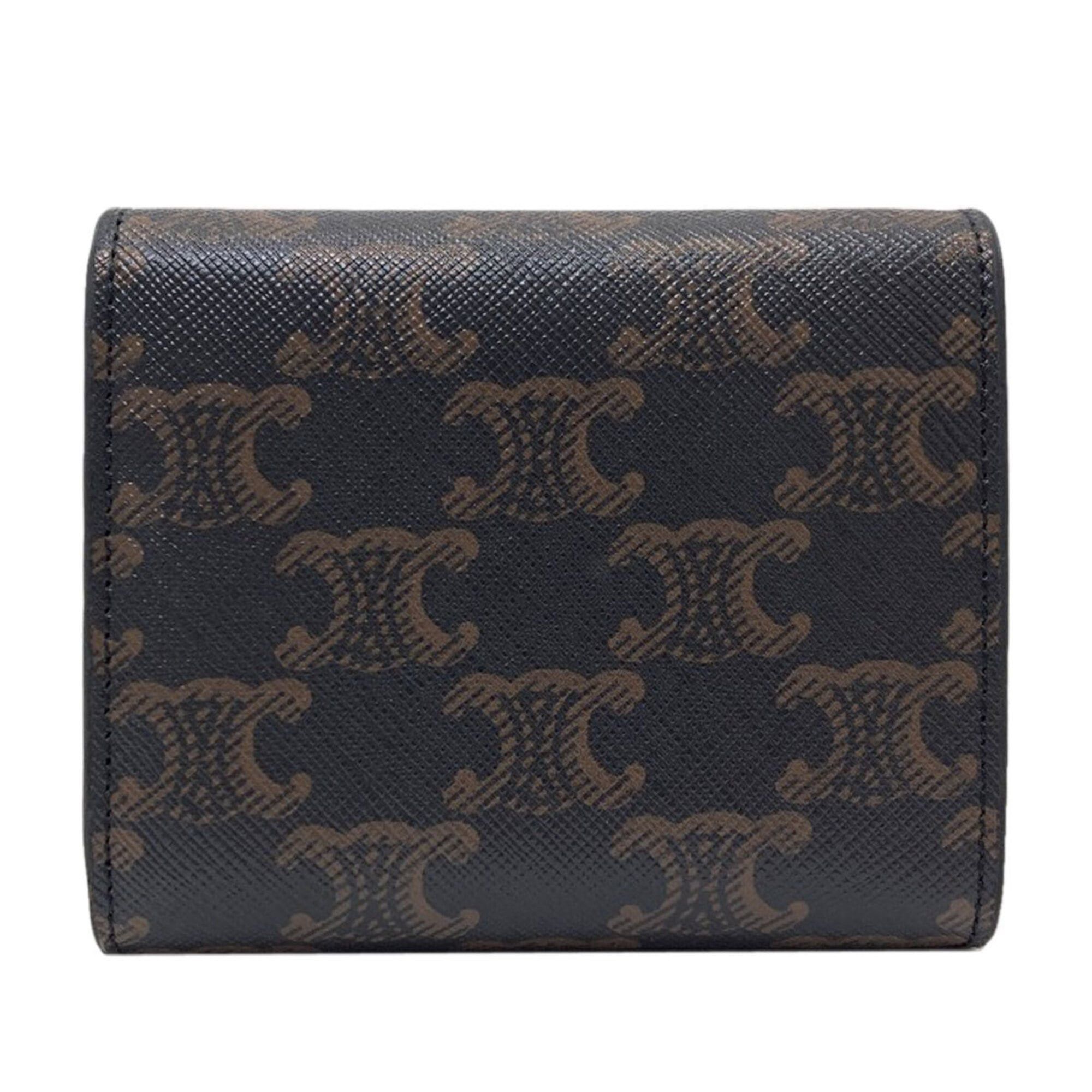 Celine Celine Triomphe Bi-fold Leather Wallet for Women Size ONE SIZE - 2 Thumbnail