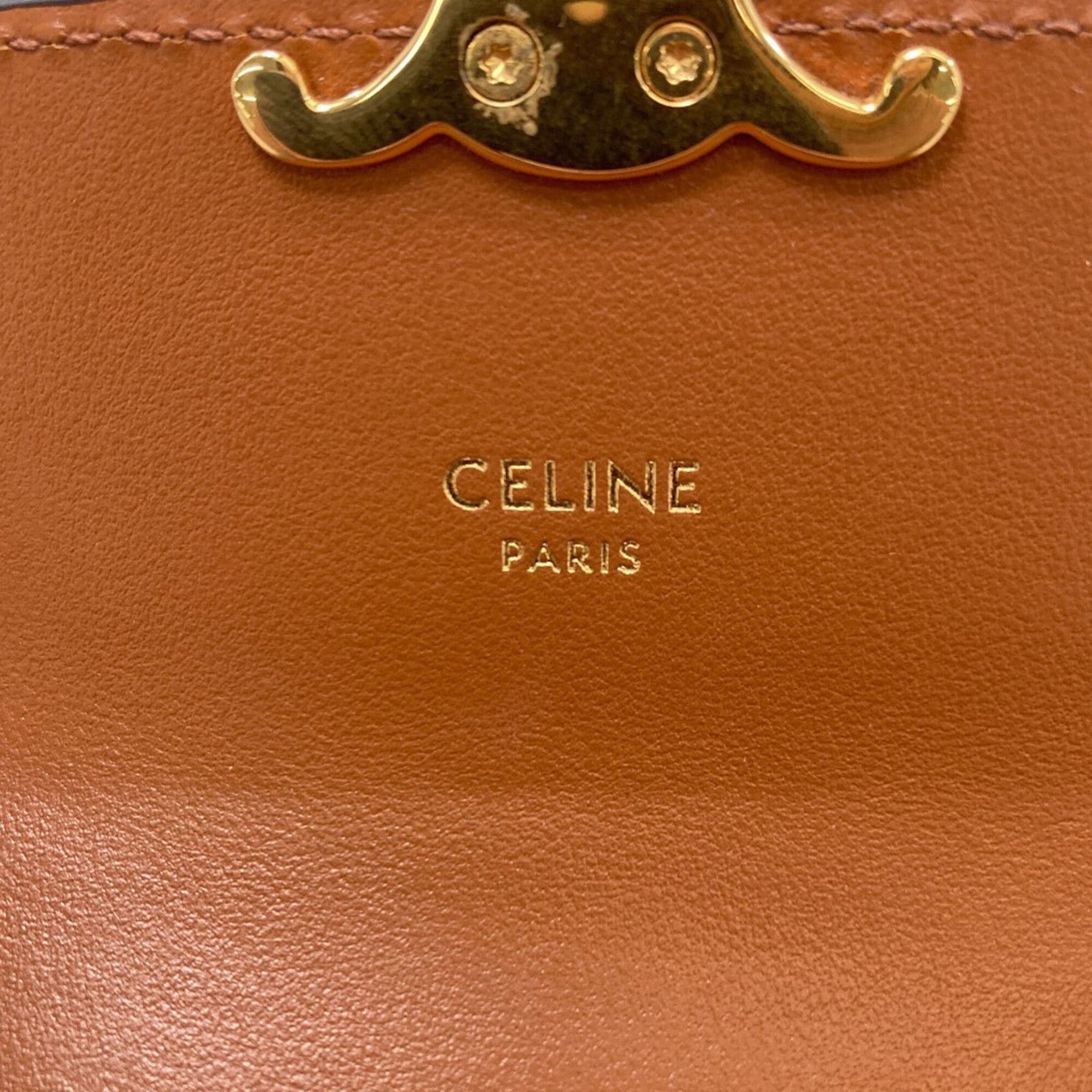Celine Celine Triomphe Bi-fold Leather Wallet for Women Size ONE SIZE - 8 Thumbnail
