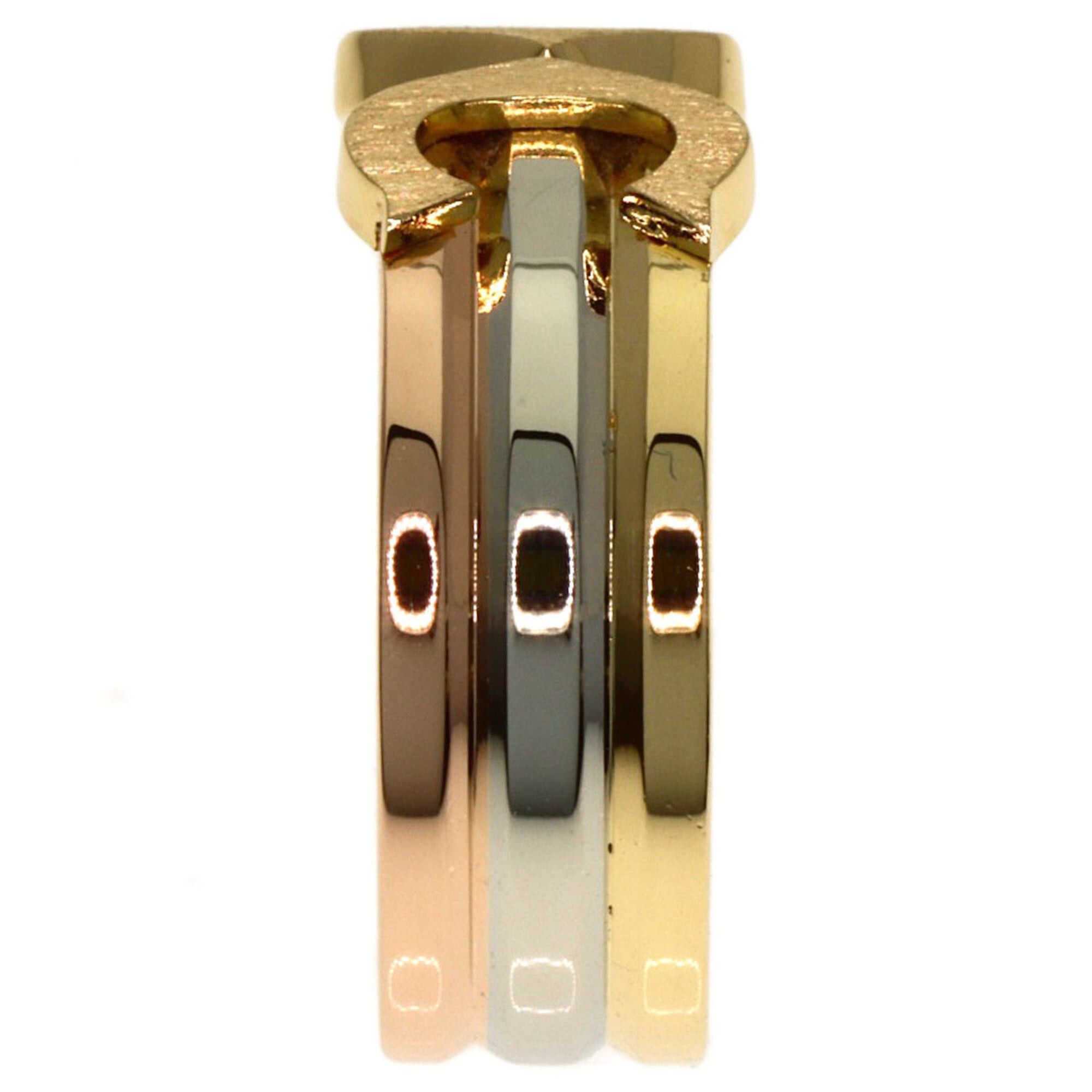 Cartier Cartier 2C Ring #49, 18K Yellow Gold/18K White Pink Gold, Women's Ring, CARTIER Size ONE SIZE - 3 Thumbnail