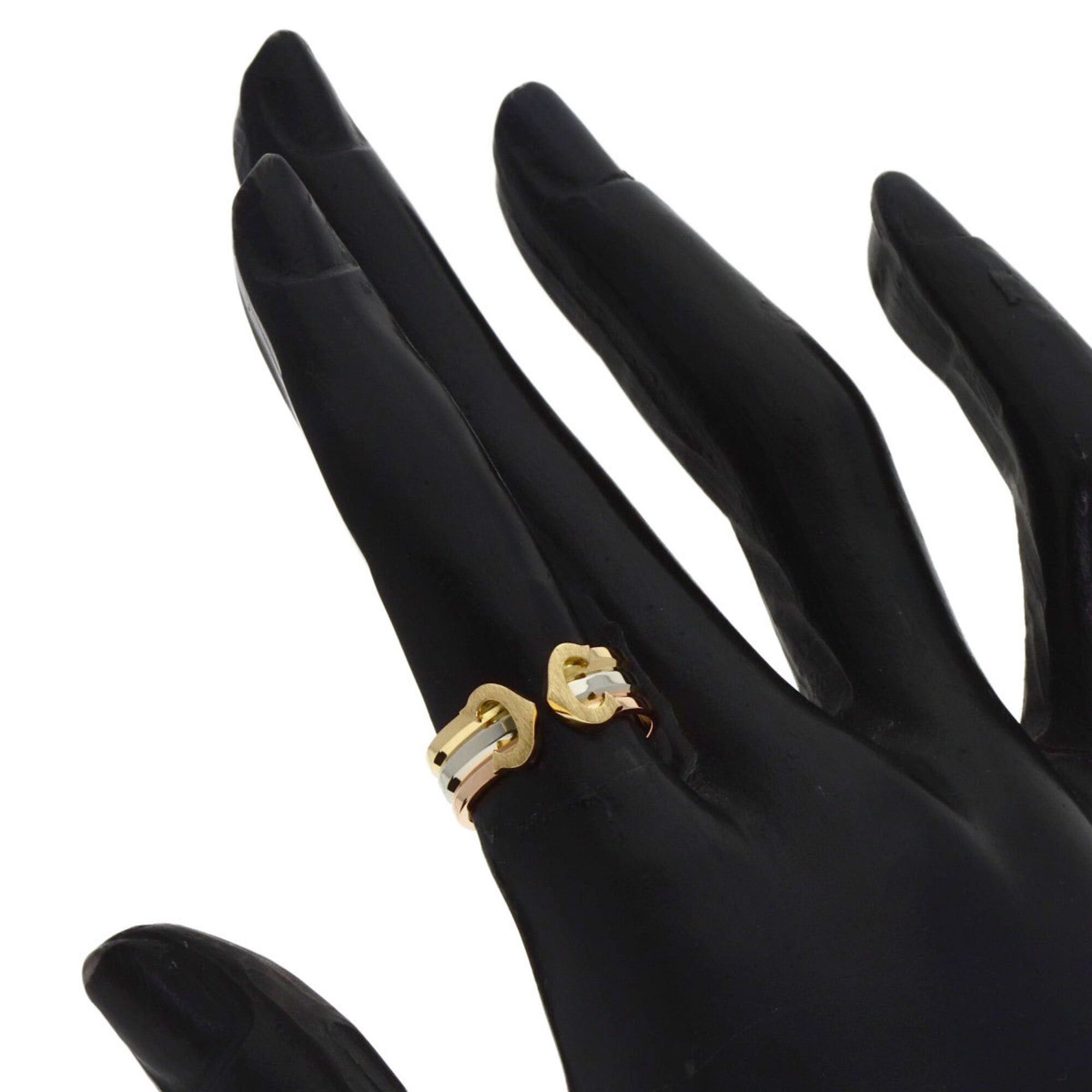 Cartier Cartier 2C Ring #49, 18K Yellow Gold/18K White Pink Gold, Women's Ring, CARTIER Size ONE SIZE - 7 Thumbnail