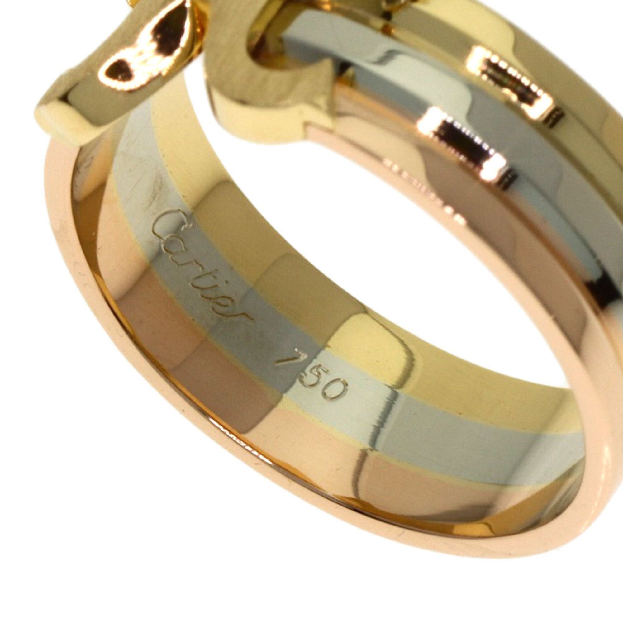 Cartier Cartier 2C Ring #49, 18K Yellow Gold/18K White Pink Gold, Women's Ring, CARTIER Size ONE SIZE - 5 Thumbnail
