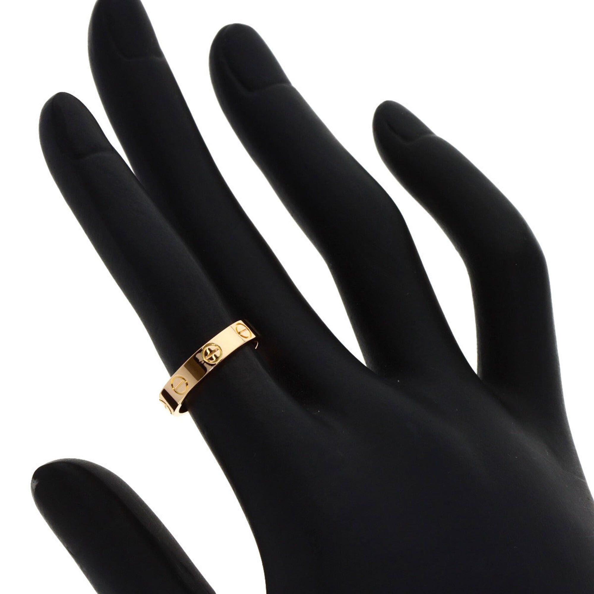 Cartier Cartier Mini Love Ring #48, 18K Pink Gold, Women's Ring, CARTIER Size ONE SIZE - 5 Thumbnail