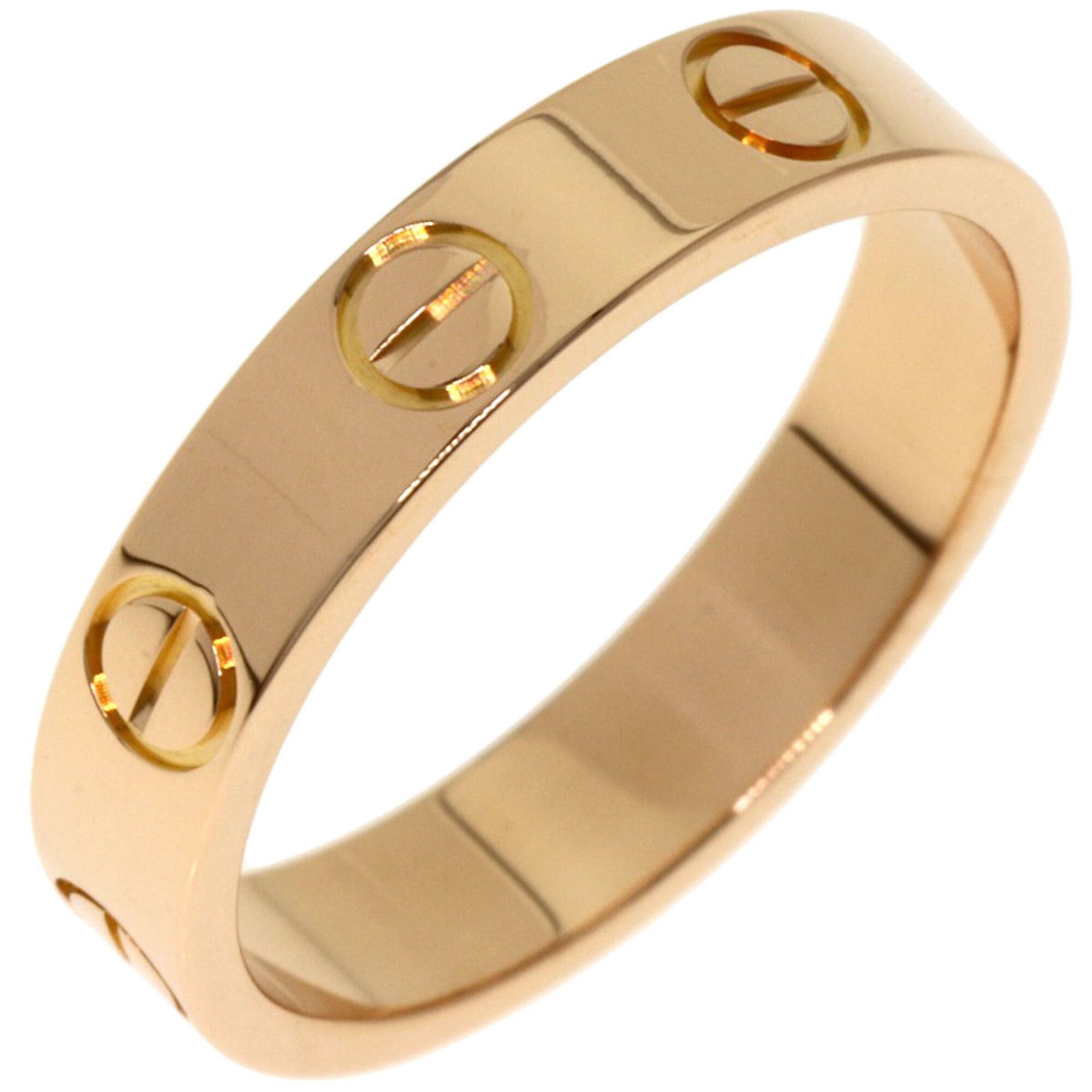 Cartier Cartier Mini Love Ring #48, 18K Pink Gold, Women's Ring, CARTIER Size ONE SIZE - 2 Thumbnail