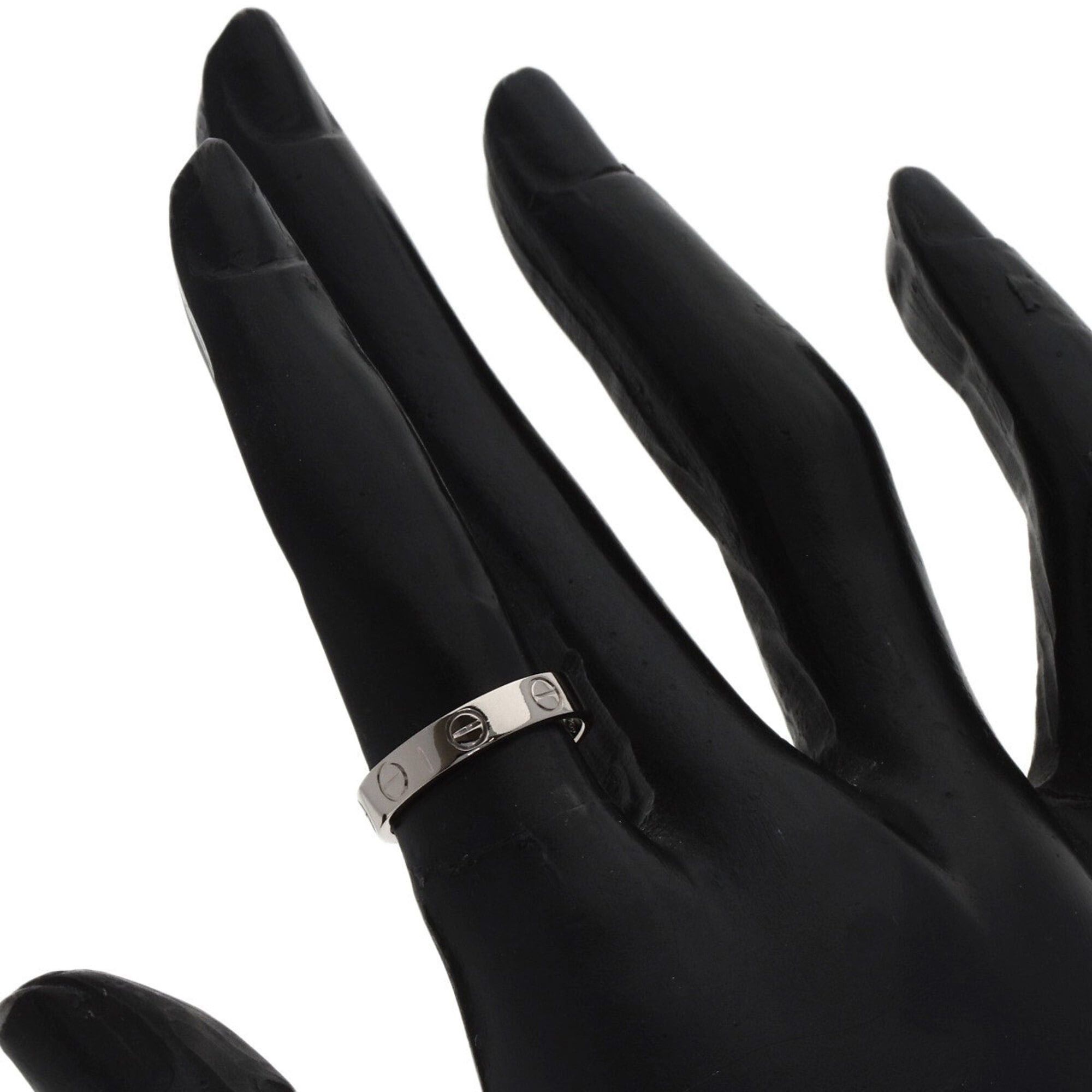 Cartier Cartier Mini Love Ring #48, 18K White Gold, Women's Ring, CARTIER Size ONE SIZE - 5 Thumbnail