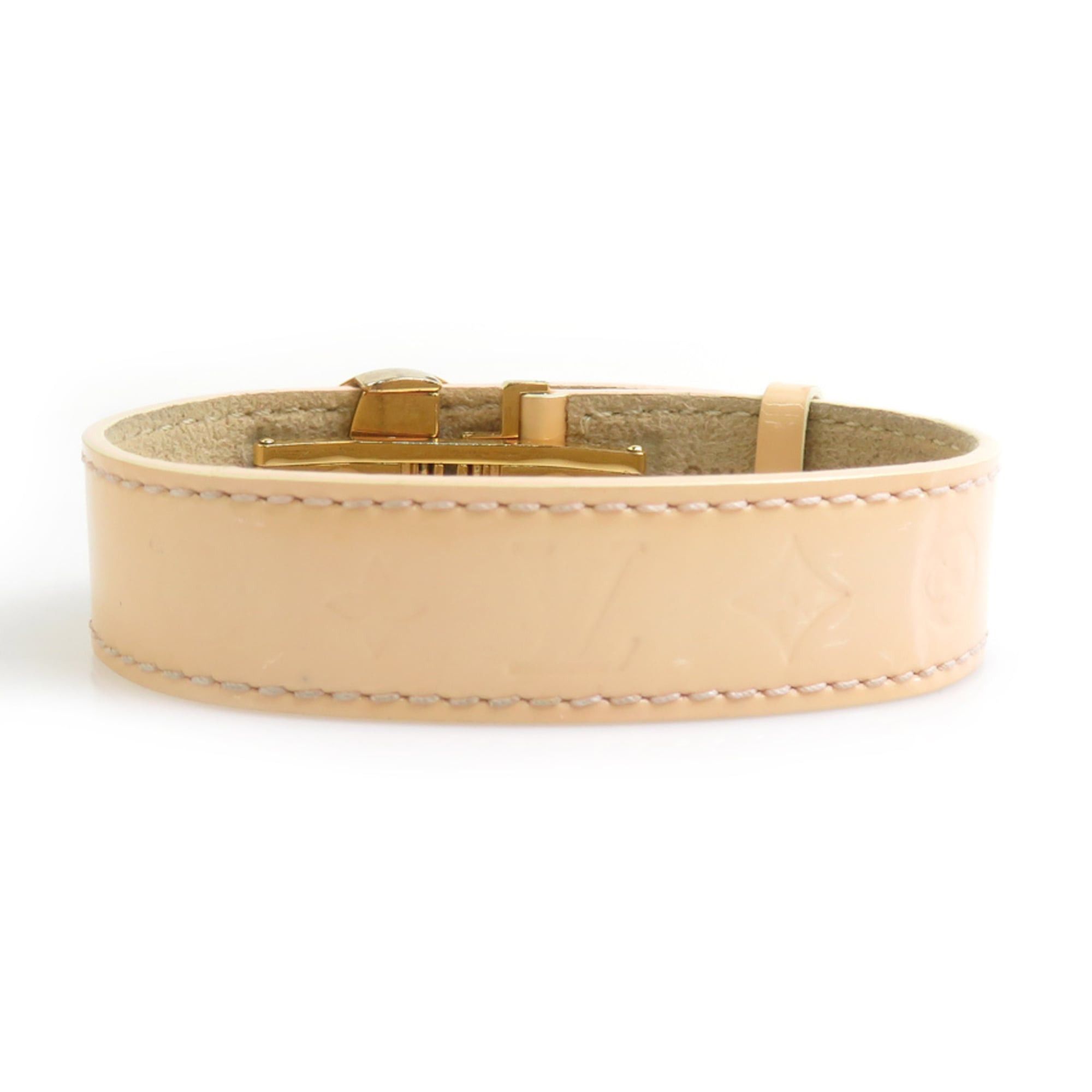 Louis Vuitton Louis Vuitton Bracelet Good Luck Monogram Vernis Metal Beige Gold Women's Free Shipping e61720a Size ONE SIZE - 3 Thumbnail
