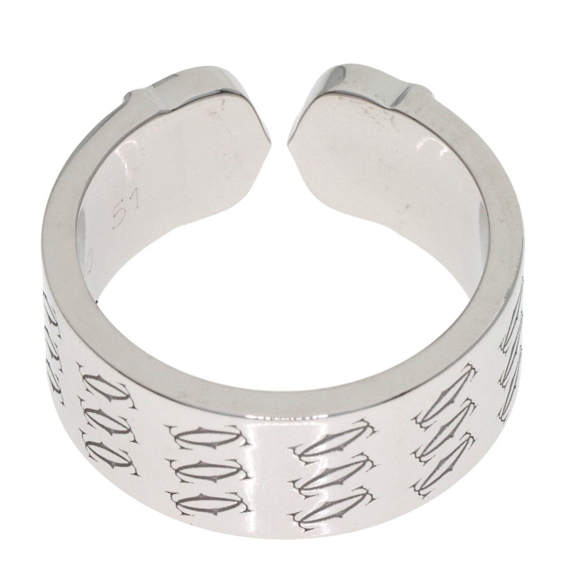 Cartier Cartier 2C 2000 Christmas Limited Edition #51 Ring 18K White Gold Women's CARTIER Size ONE SIZE - 4 Thumbnail