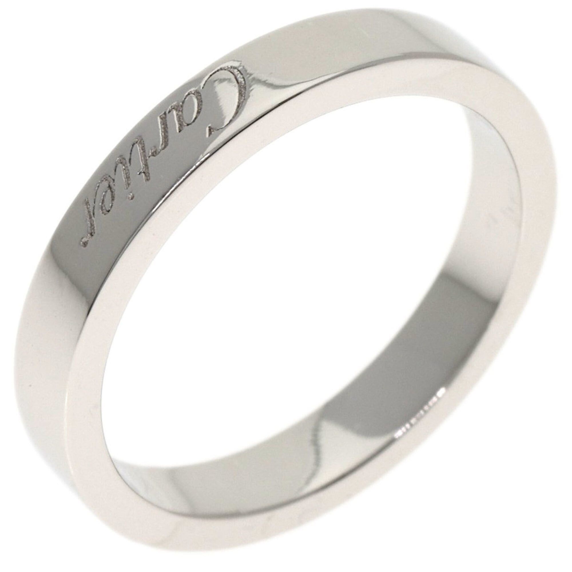 Cartier Cartier Engraved #49 Ring, Platinum PT950, Women's, CARTIER Size ONE SIZE - 2 Thumbnail
