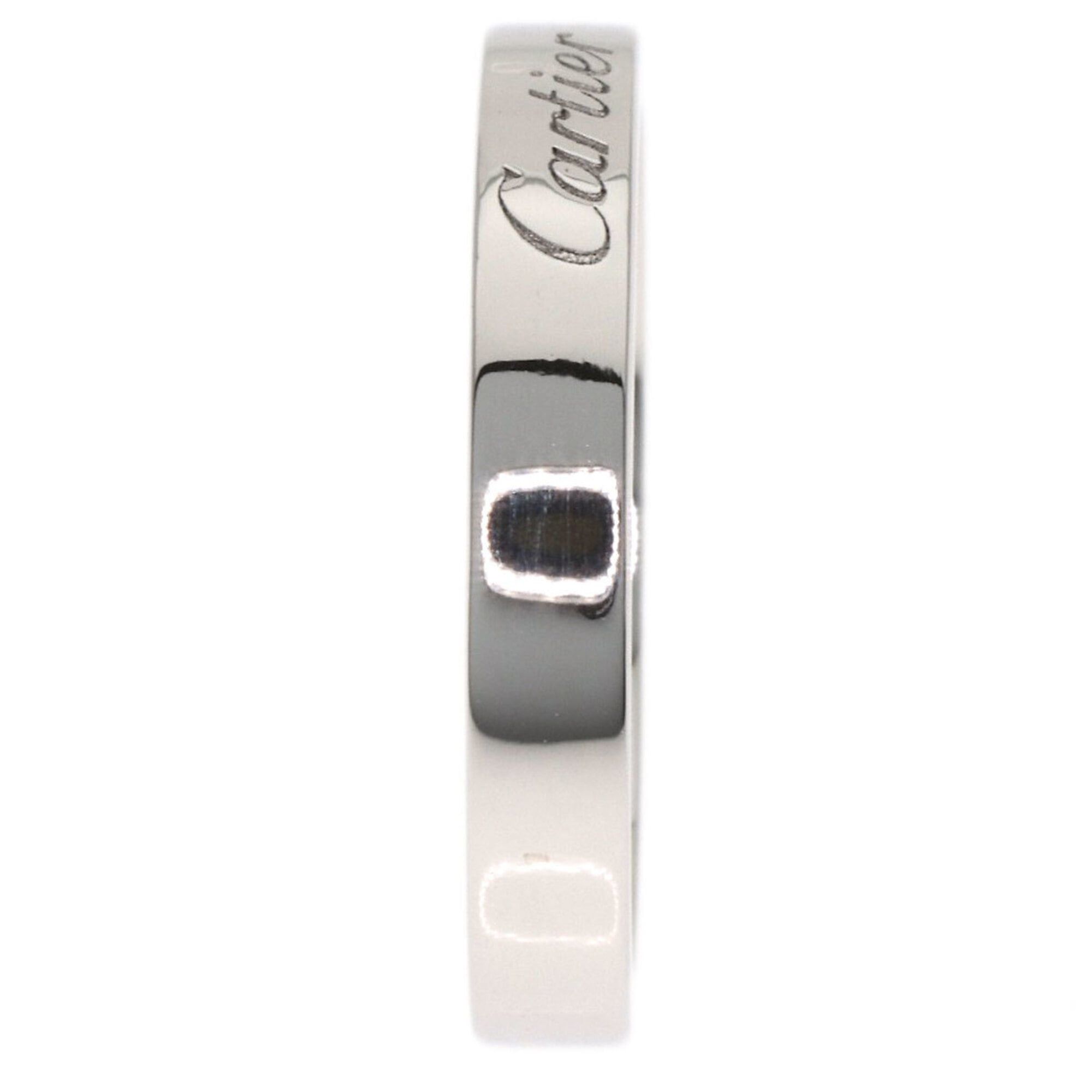 Cartier Cartier Engraved #49 Ring, Platinum PT950, Women's, CARTIER Size ONE SIZE - 7 Thumbnail