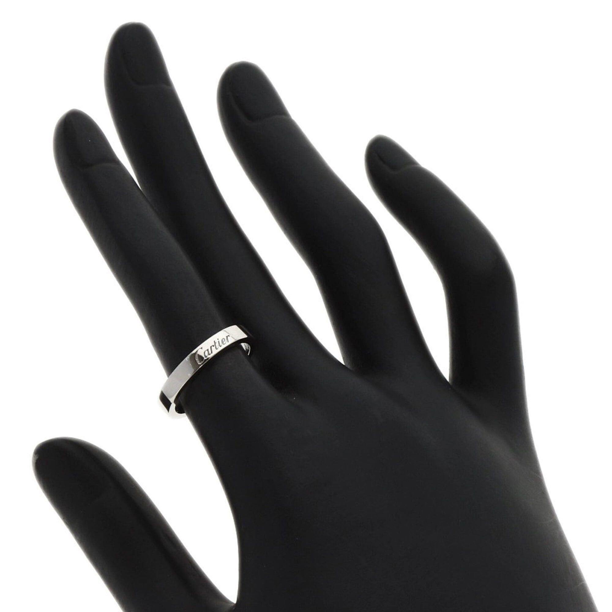 Cartier Cartier Engraved #49 Ring, Platinum PT950, Women's, CARTIER Size ONE SIZE - 5 Thumbnail
