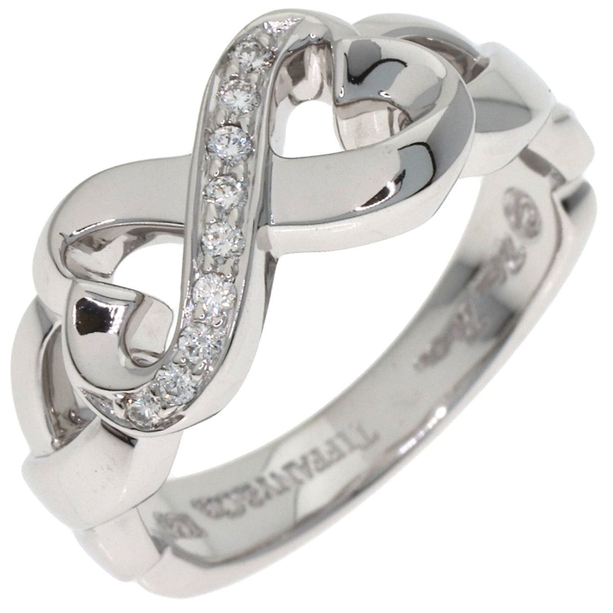 Tiffany & Co. Tiffany & Co. Double Loving Heart Diamond Ring, 18K White Gold, Women's. Size ONE SIZE - 2 Thumbnail