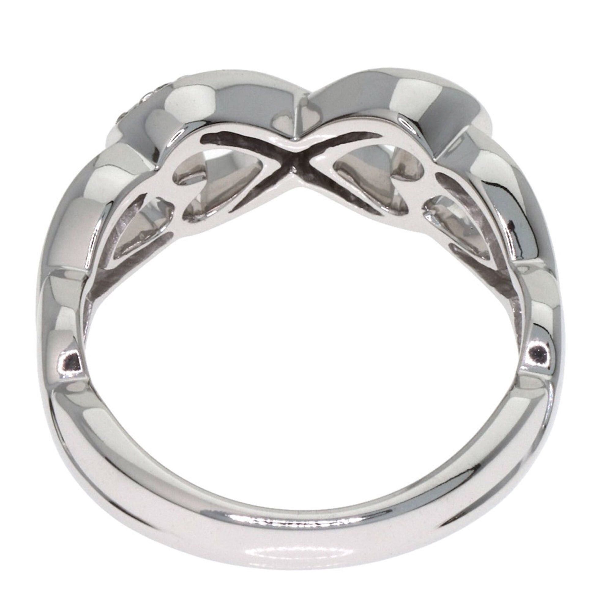Tiffany & Co. Tiffany & Co. Double Loving Heart Diamond Ring, 18K White Gold, Women's. Size ONE SIZE - 4 Thumbnail