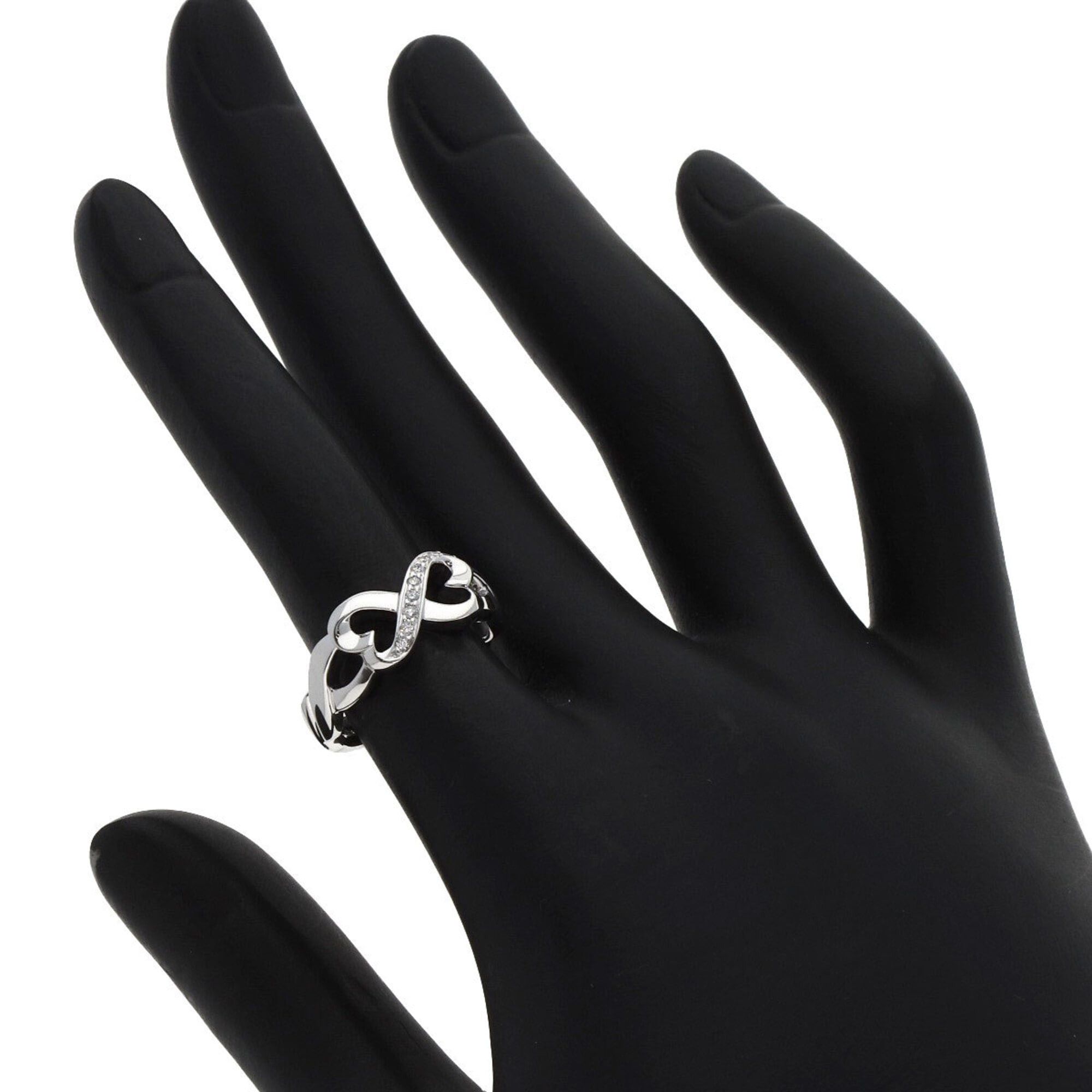 Tiffany & Co. Tiffany & Co. Double Loving Heart Diamond Ring, 18K White Gold, Women's. Size ONE SIZE - 5 Thumbnail