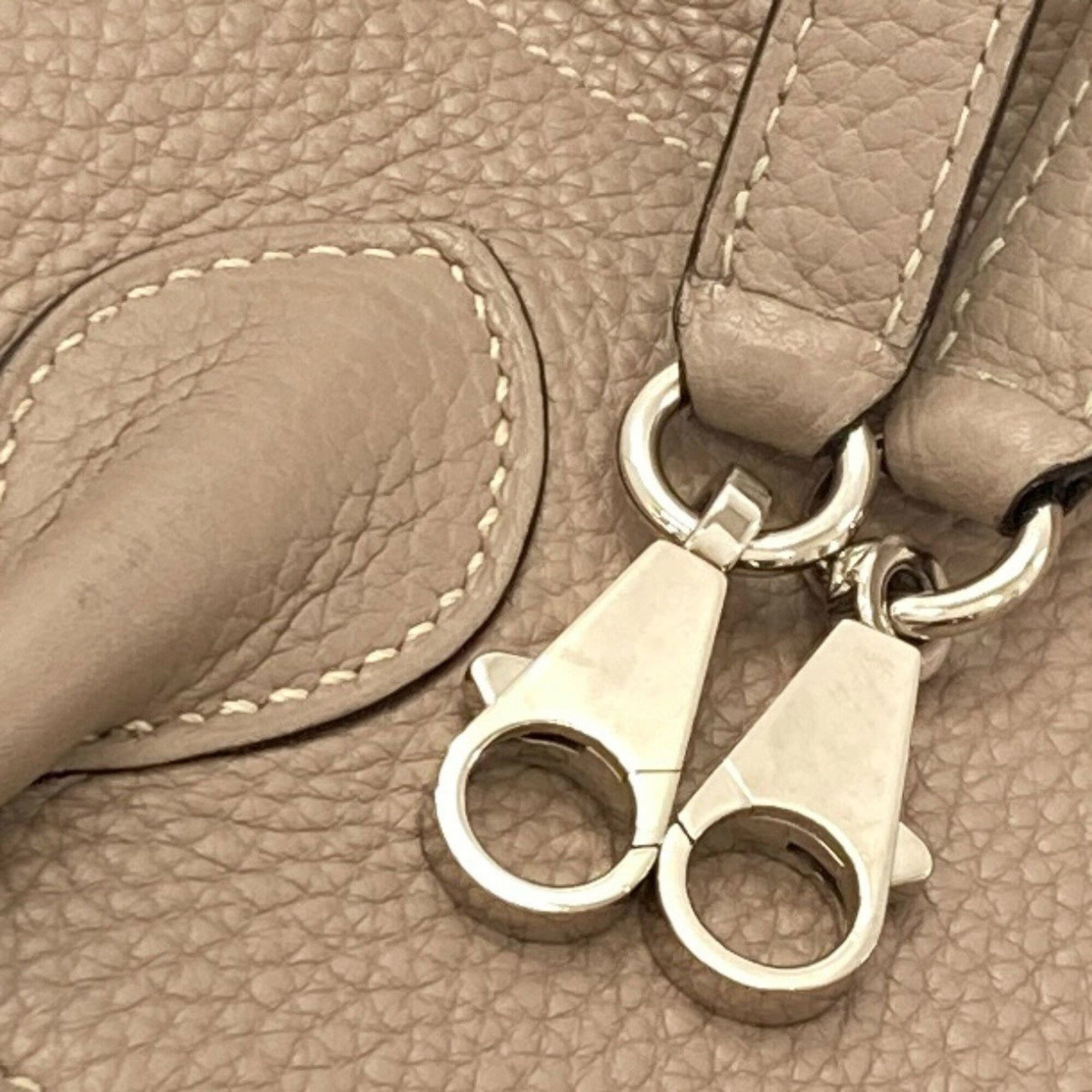 Hermes Hermes Bolide 31 Tourterelle Silver Hardware Handbag Taurillon Clemence Leather Women's HERMES Size ONE SIZE - 21 Thumbnail