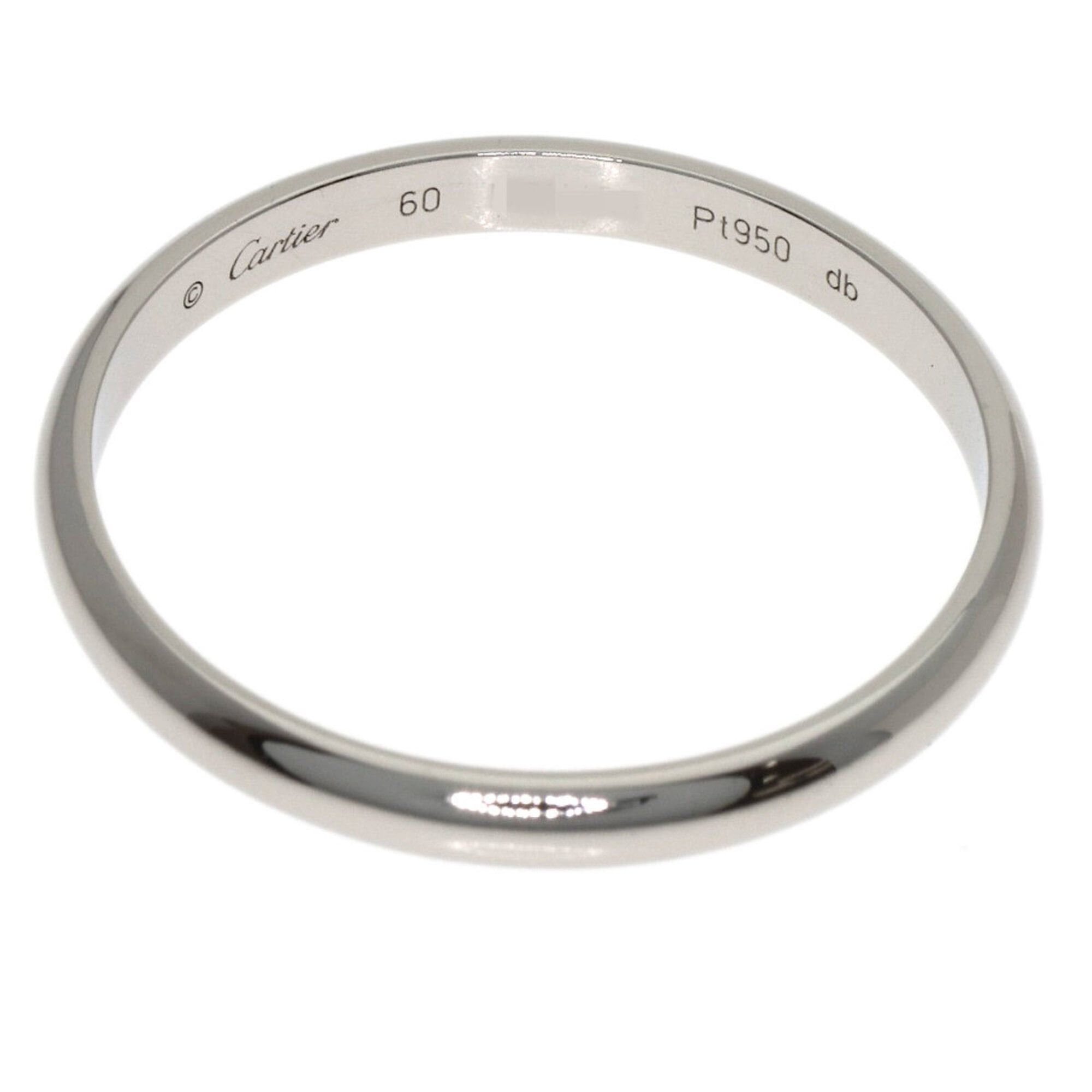Cartier Cartier 1895 Wedding Ring #60 Platinum PT950 Women's CARTIER Size ONE SIZE - 4 Thumbnail