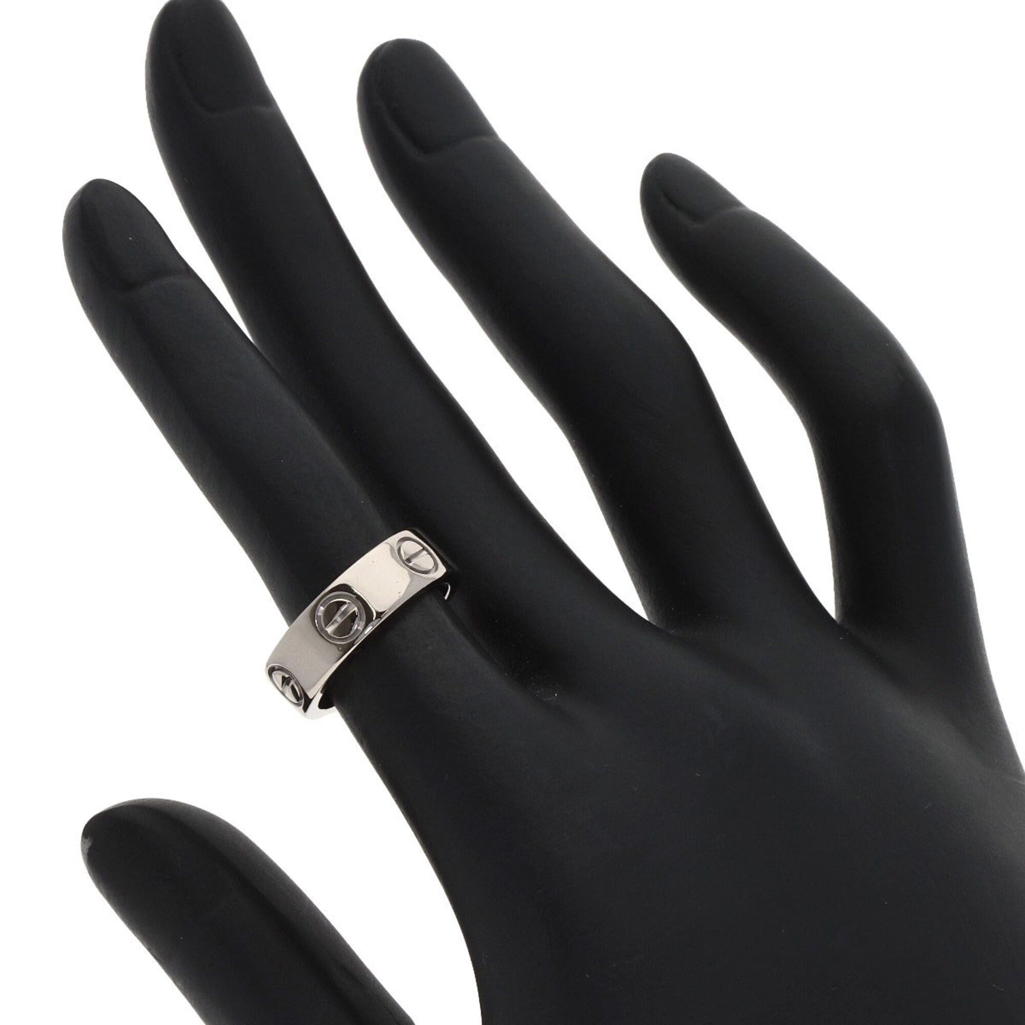 Cartier Cartier Love Ring #48, 18K White Gold, Women's Ring, CARTIER Size ONE SIZE - 6 Thumbnail