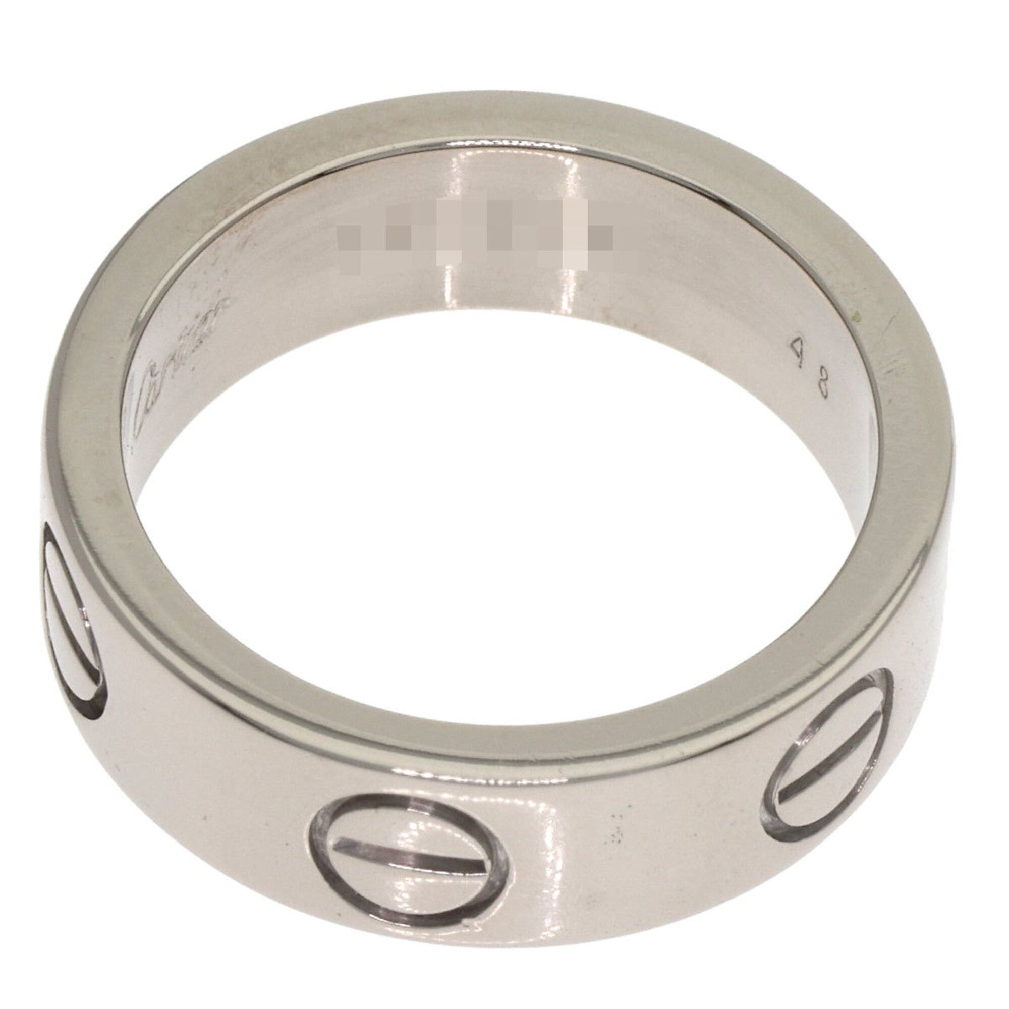 Cartier Cartier Love Ring #48, 18K White Gold, Women's Ring, CARTIER Size ONE SIZE - 4 Thumbnail