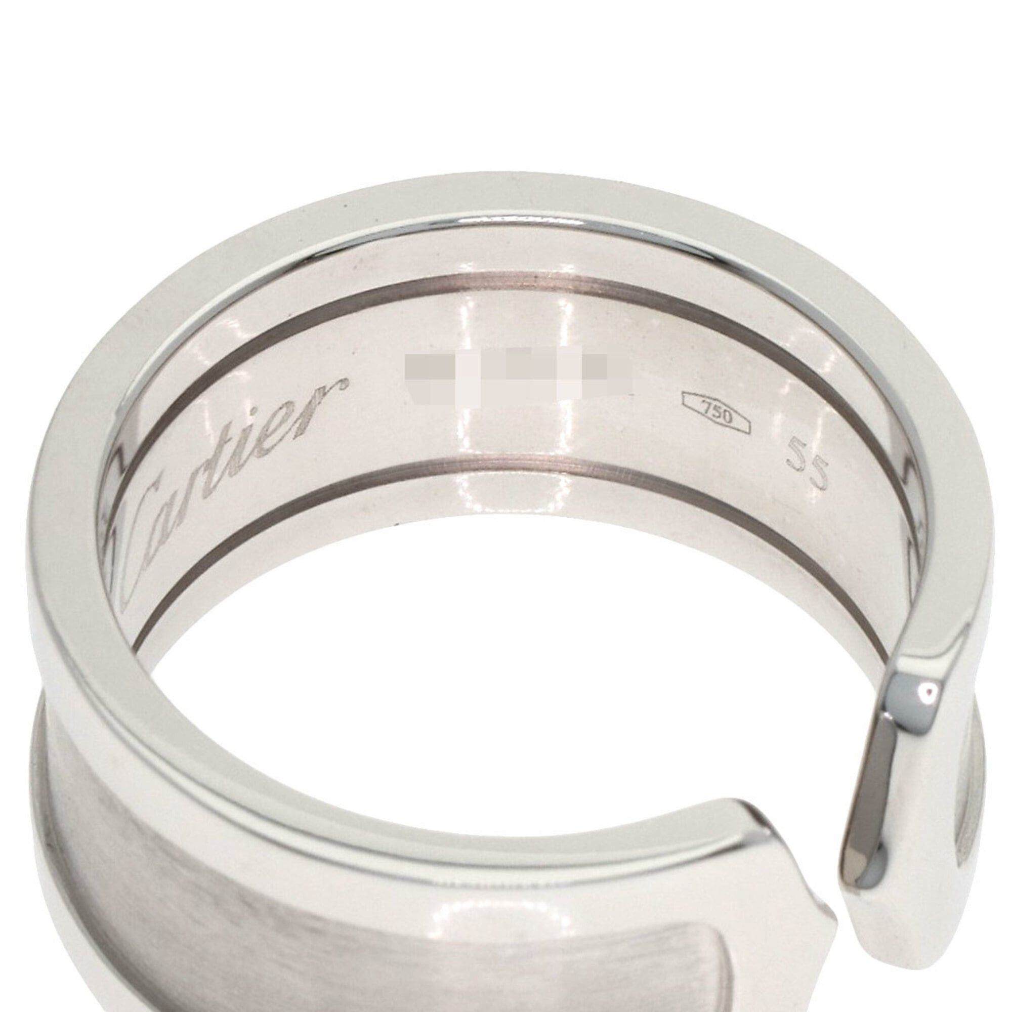 Cartier Cartier C2 LM #55 Ring, 18K White Gold, Women's, CARTIER Size ONE SIZE - 5 Thumbnail