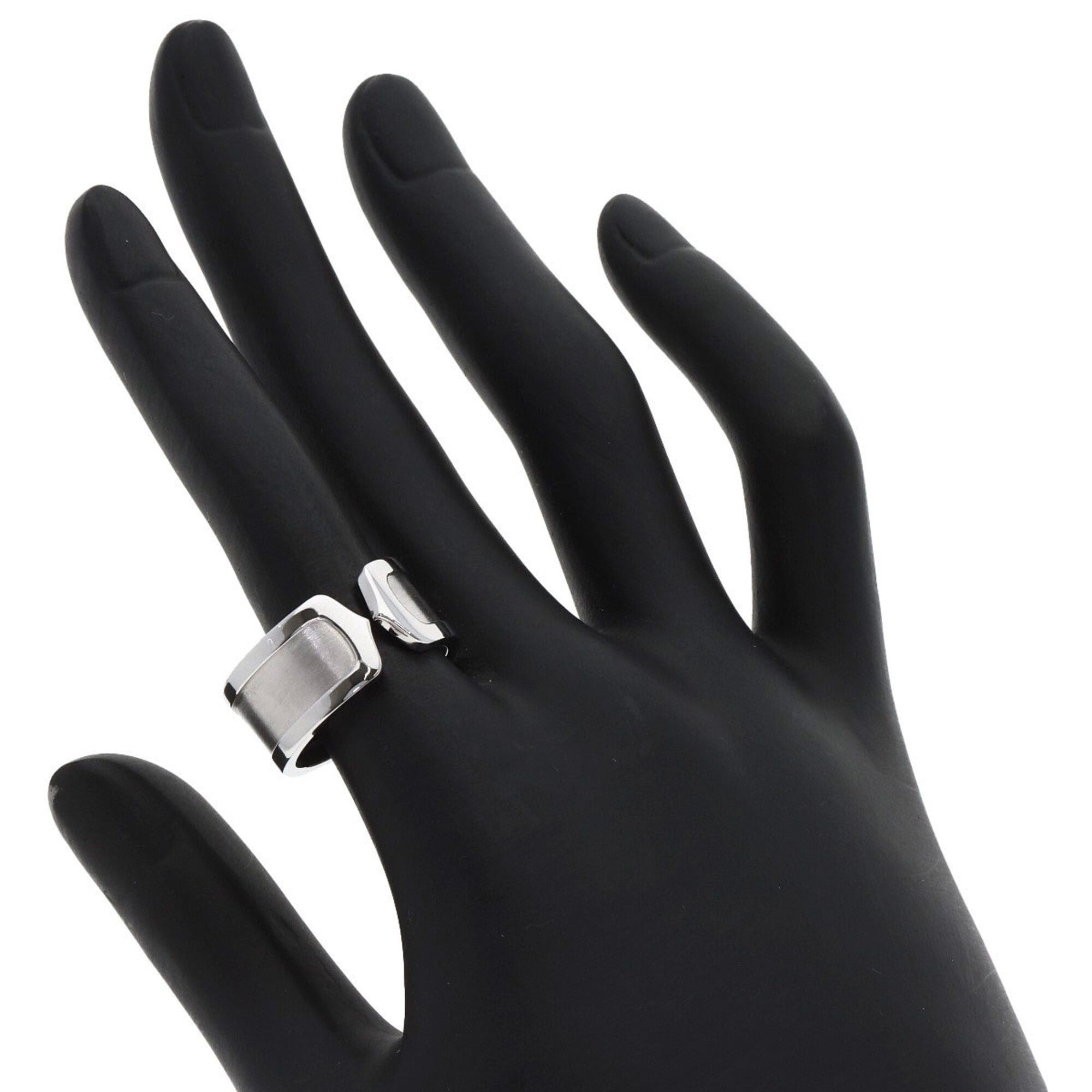 Cartier Cartier C2 LM #55 Ring, 18K White Gold, Women's, CARTIER Size ONE SIZE - 6 Thumbnail
