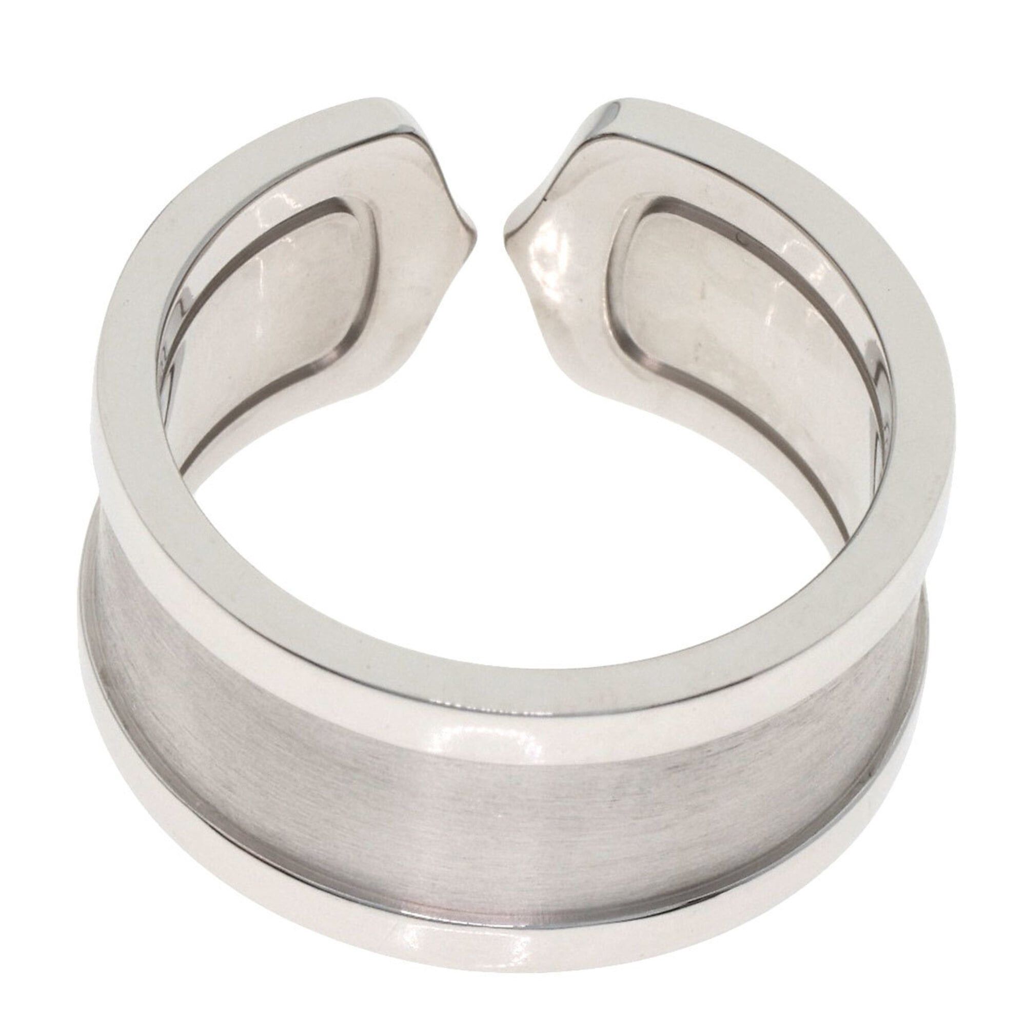 Cartier Cartier C2 LM #55 Ring, 18K White Gold, Women's, CARTIER Size ONE SIZE - 4 Thumbnail