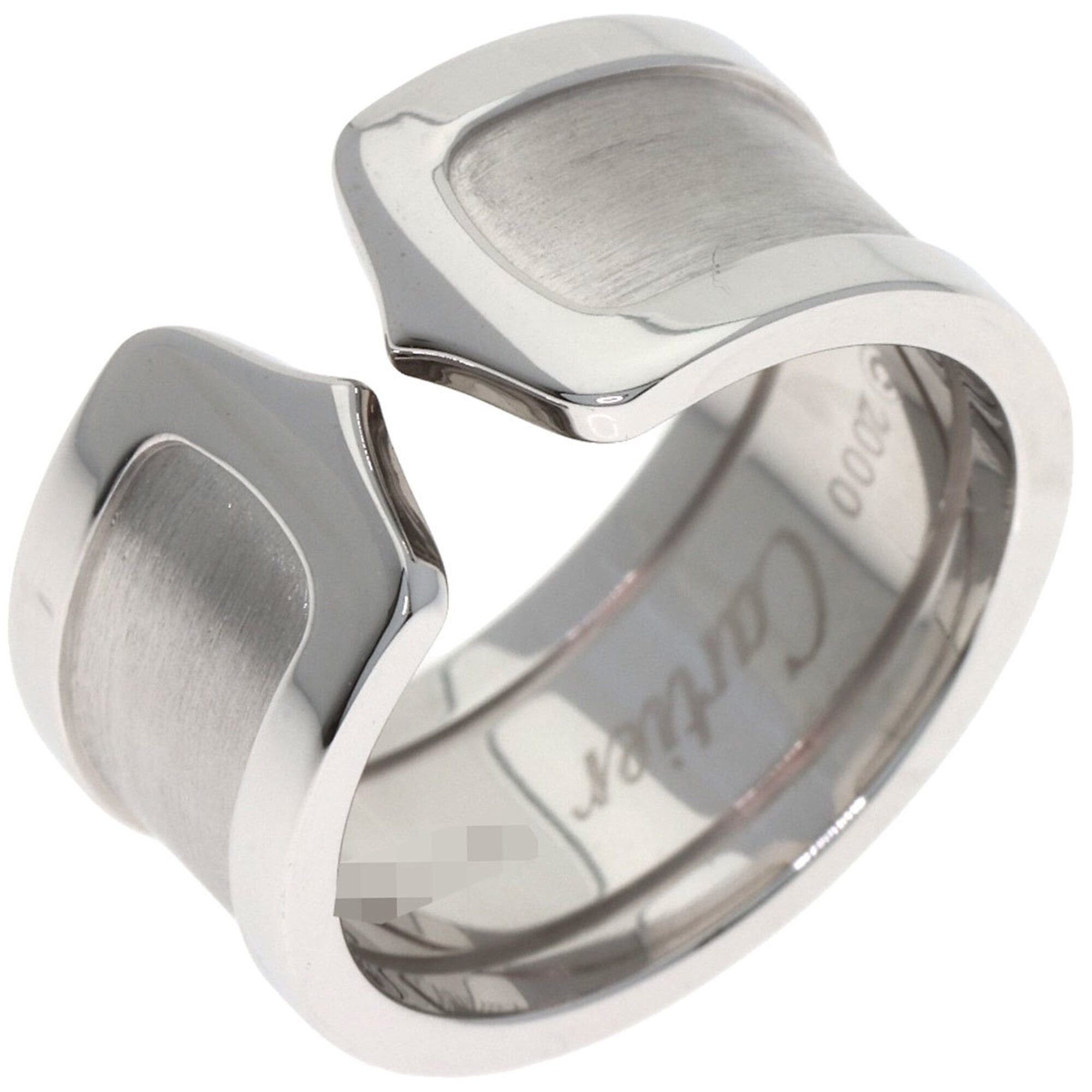 Cartier Cartier C2 LM #55 Ring, 18K White Gold, Women's, CARTIER Size ONE SIZE - 2 Thumbnail