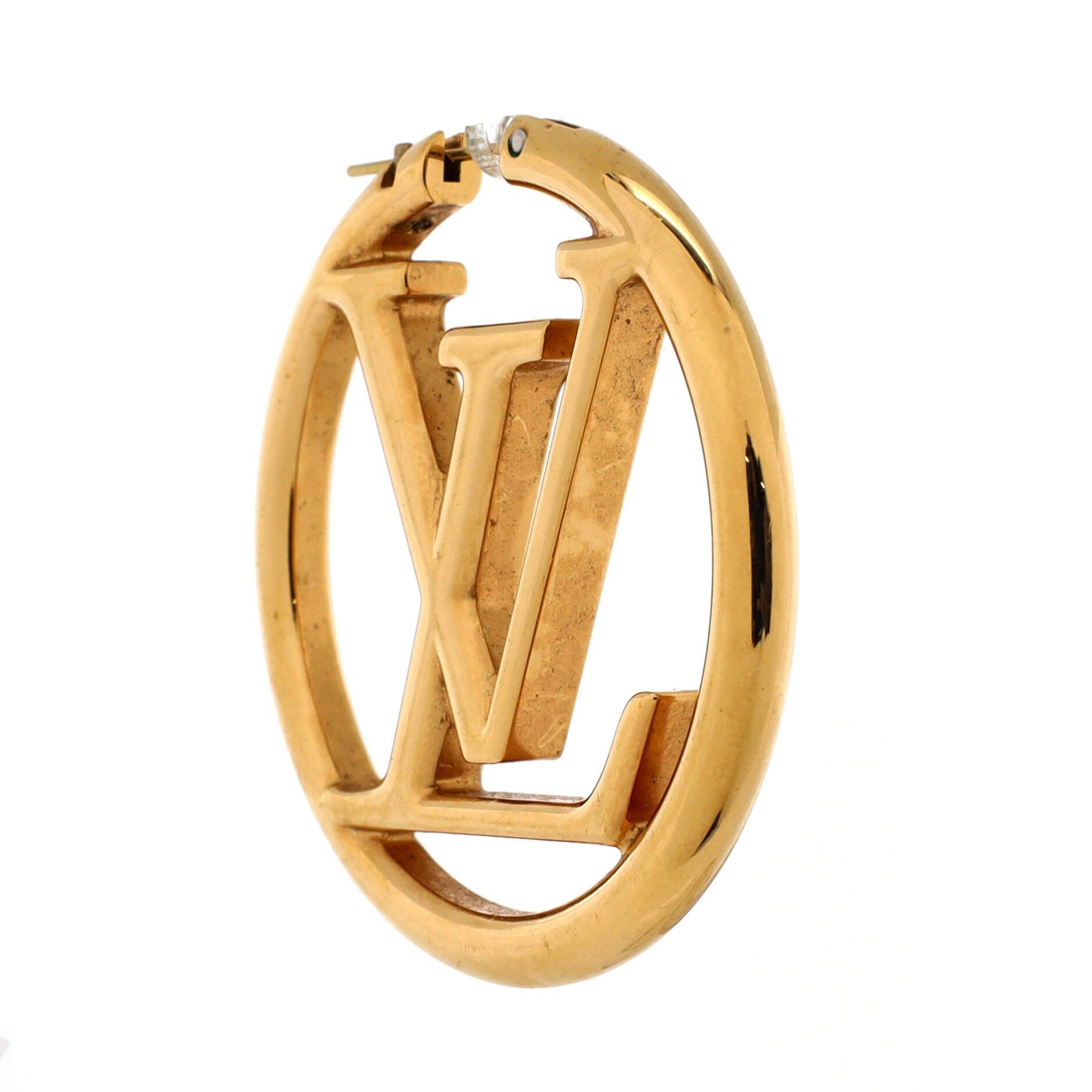 Louis Vuitton Louise Hoop Earrings Size ONE SIZE - 3 Thumbnail